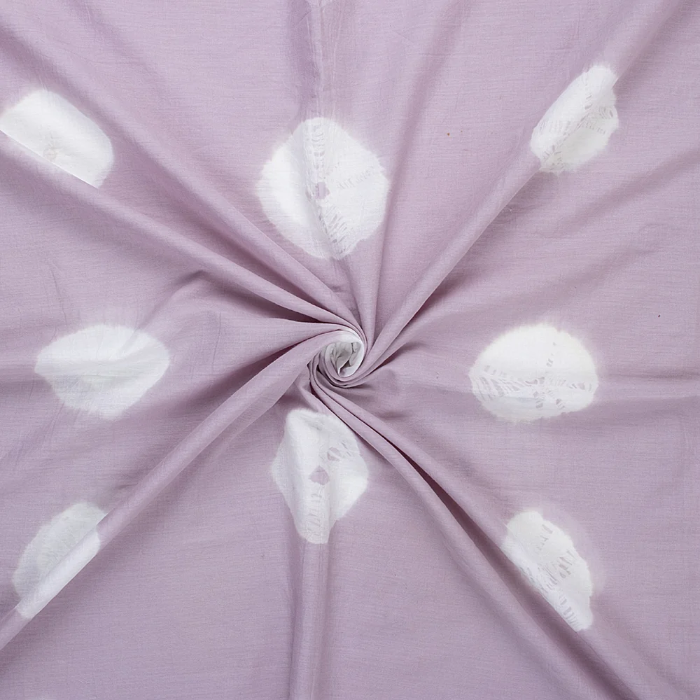 Soft Hand Block Printed Pure Cotton Shibori Fabric - Image 3