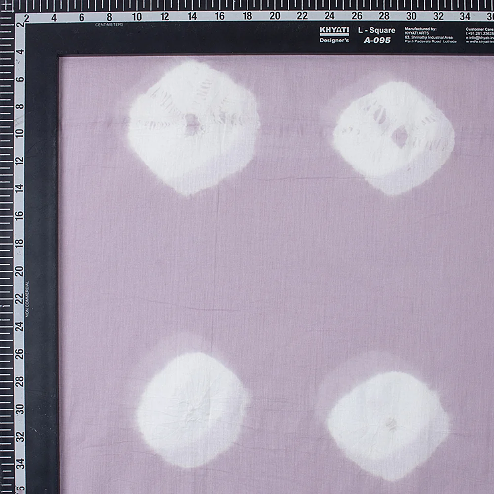 Soft Hand Block Printed Pure Cotton Shibori Fabric - Image 4