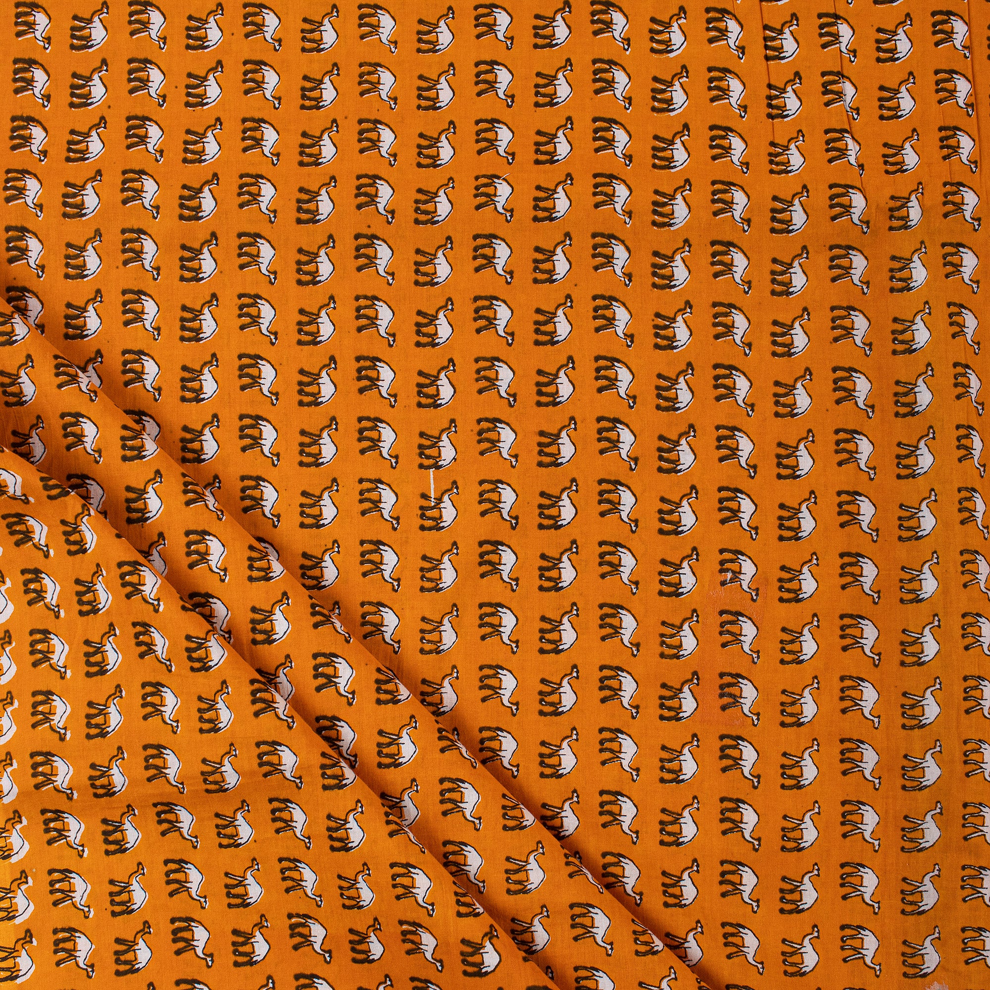 Soft Handmade Camel Print Indian Fabric