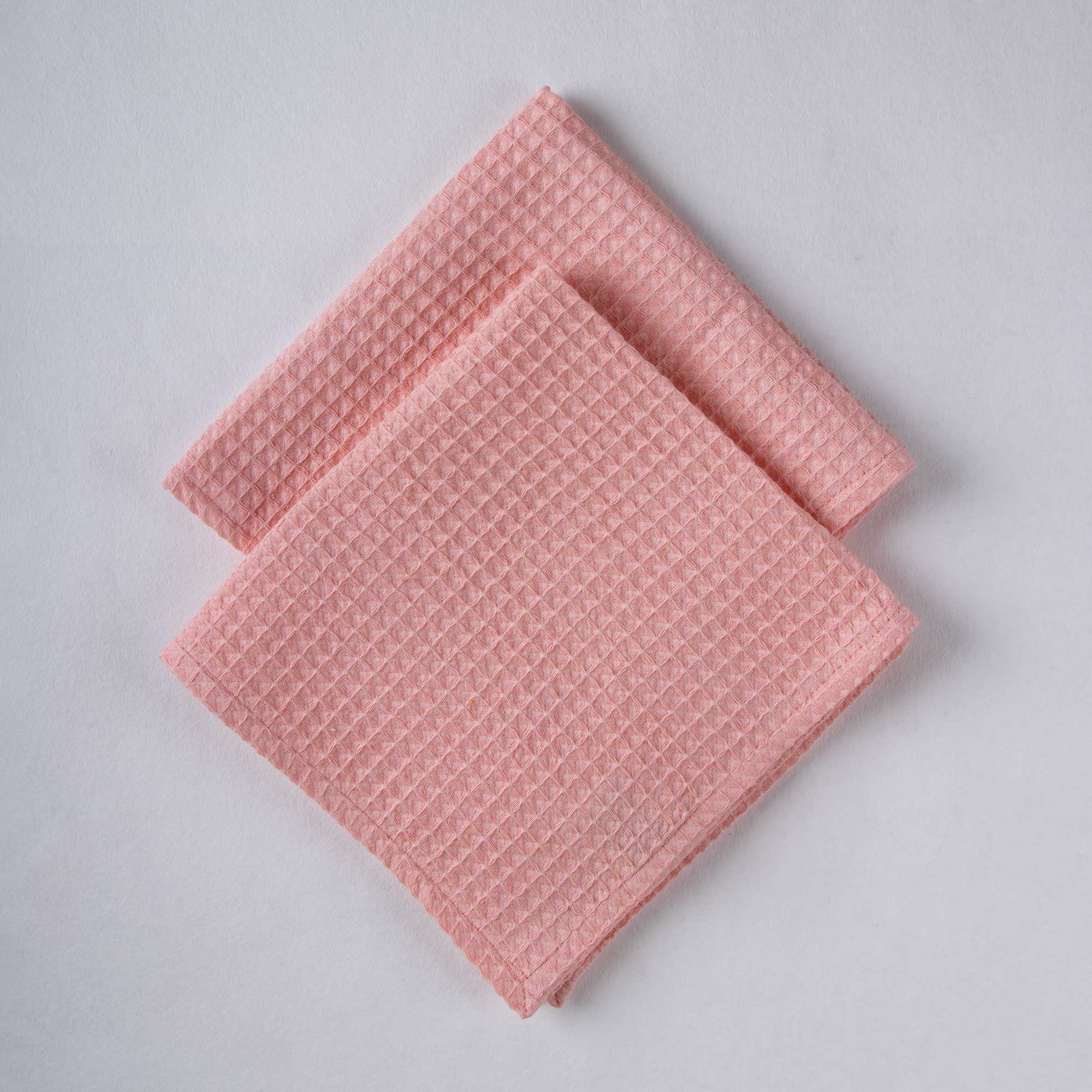 Solid Indian Handcrafted Everyday Use Cotton Washcloth Set of 4 - Image 3