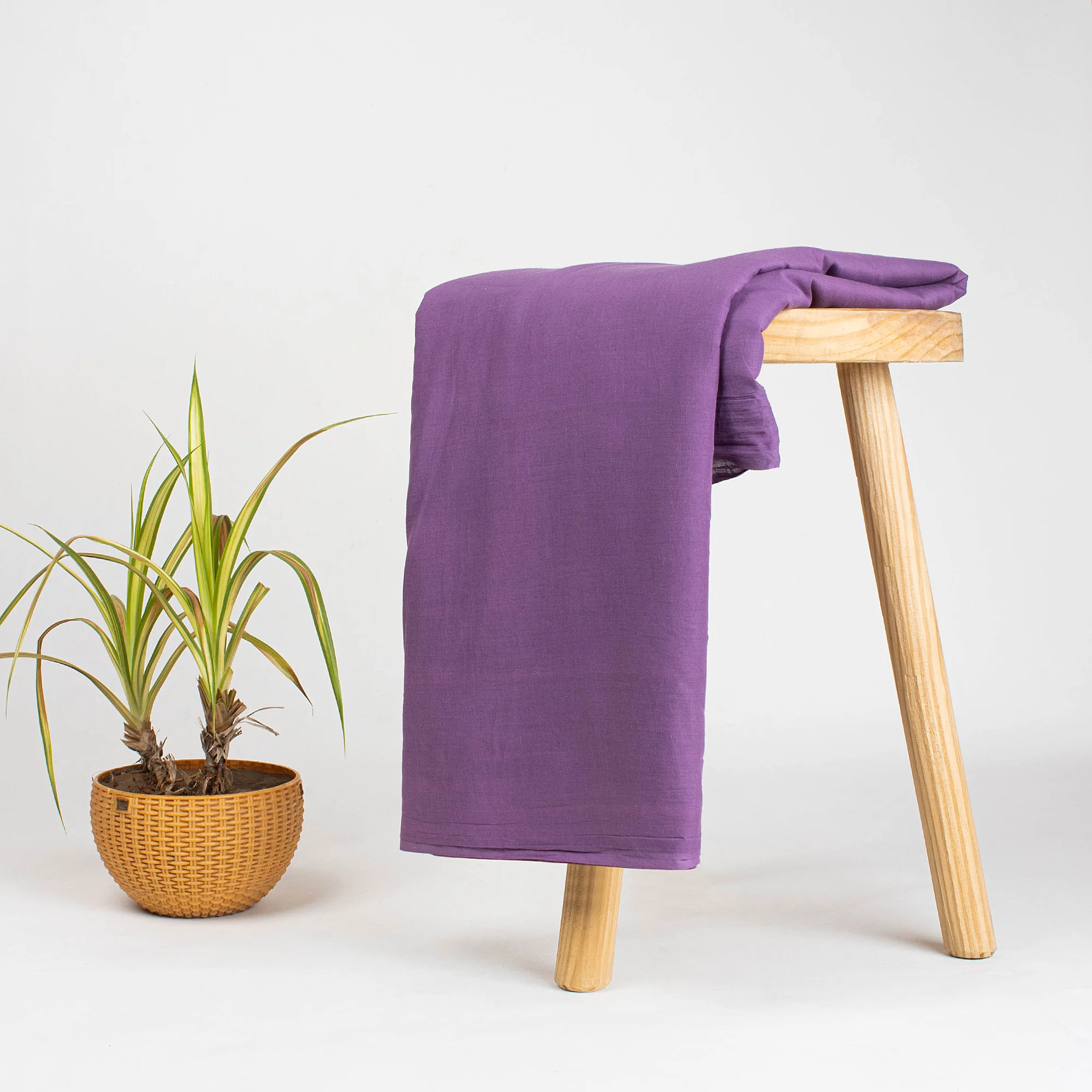 Hand Dyed Solid Pure Cotton Weightless Fabric By Yard