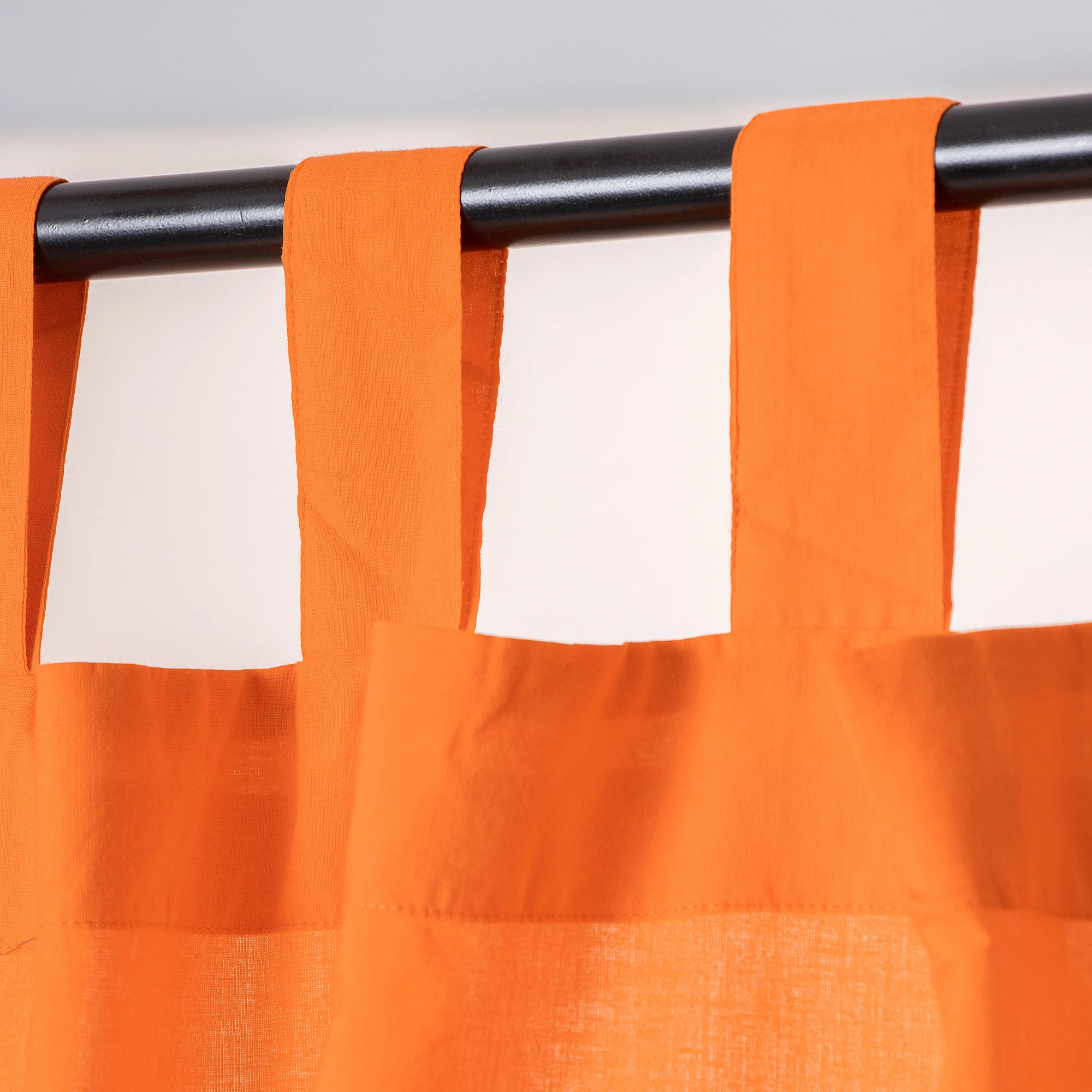 Solid Cotton Curtains For Living Room - Image 3