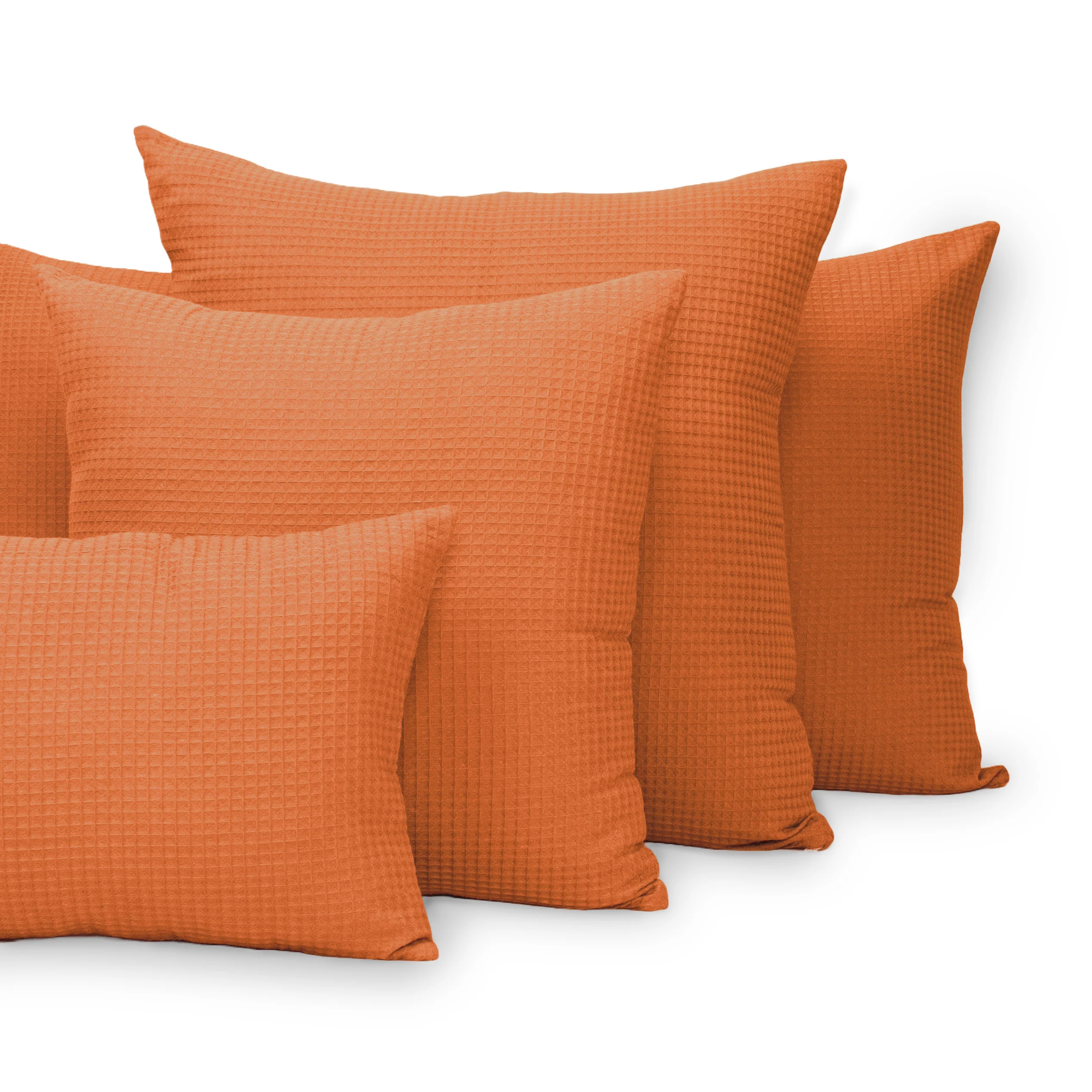 Burnt Orange Waffle Pillowcase - Image 4