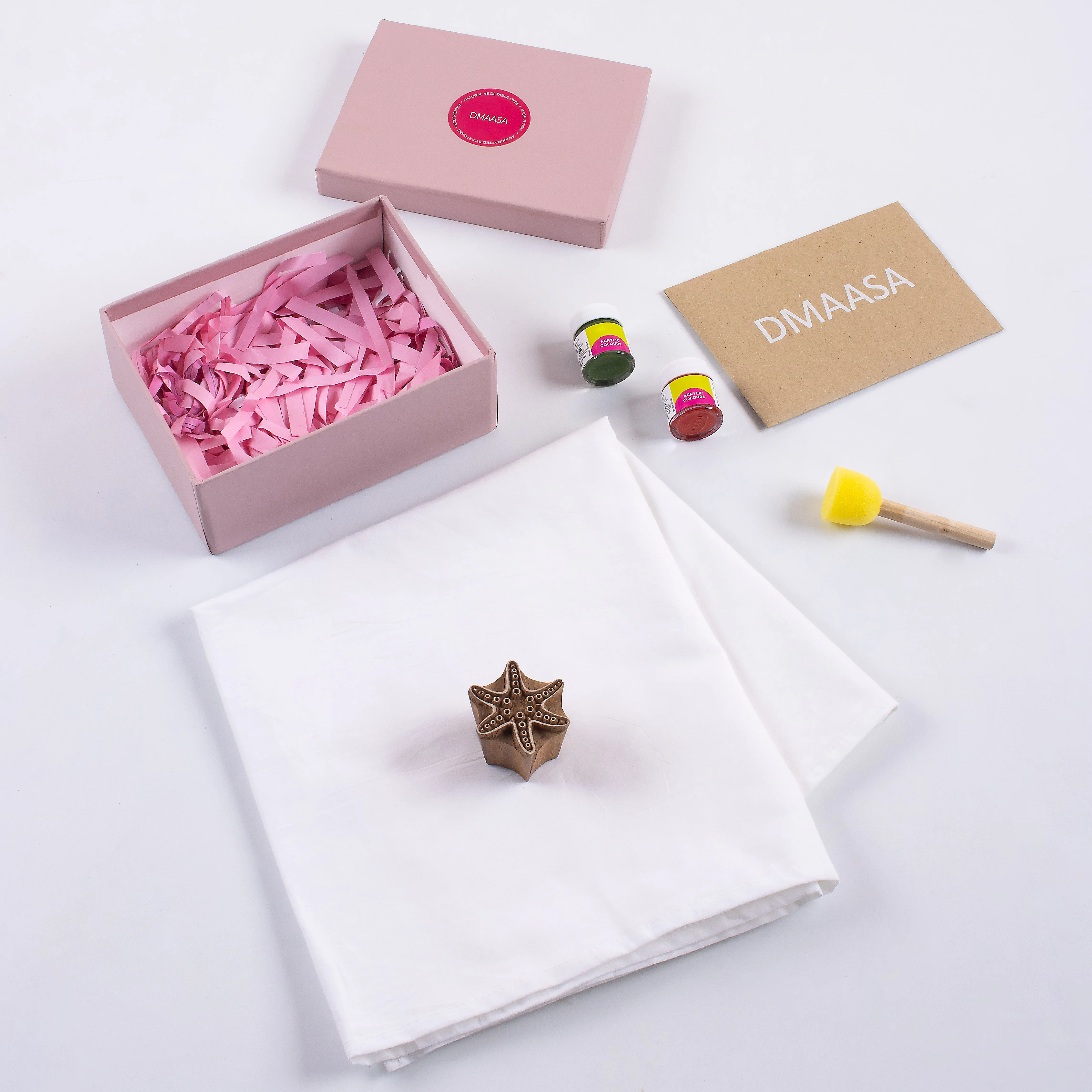 Star Wood Block Printing DIY Gift Kit - Image 2