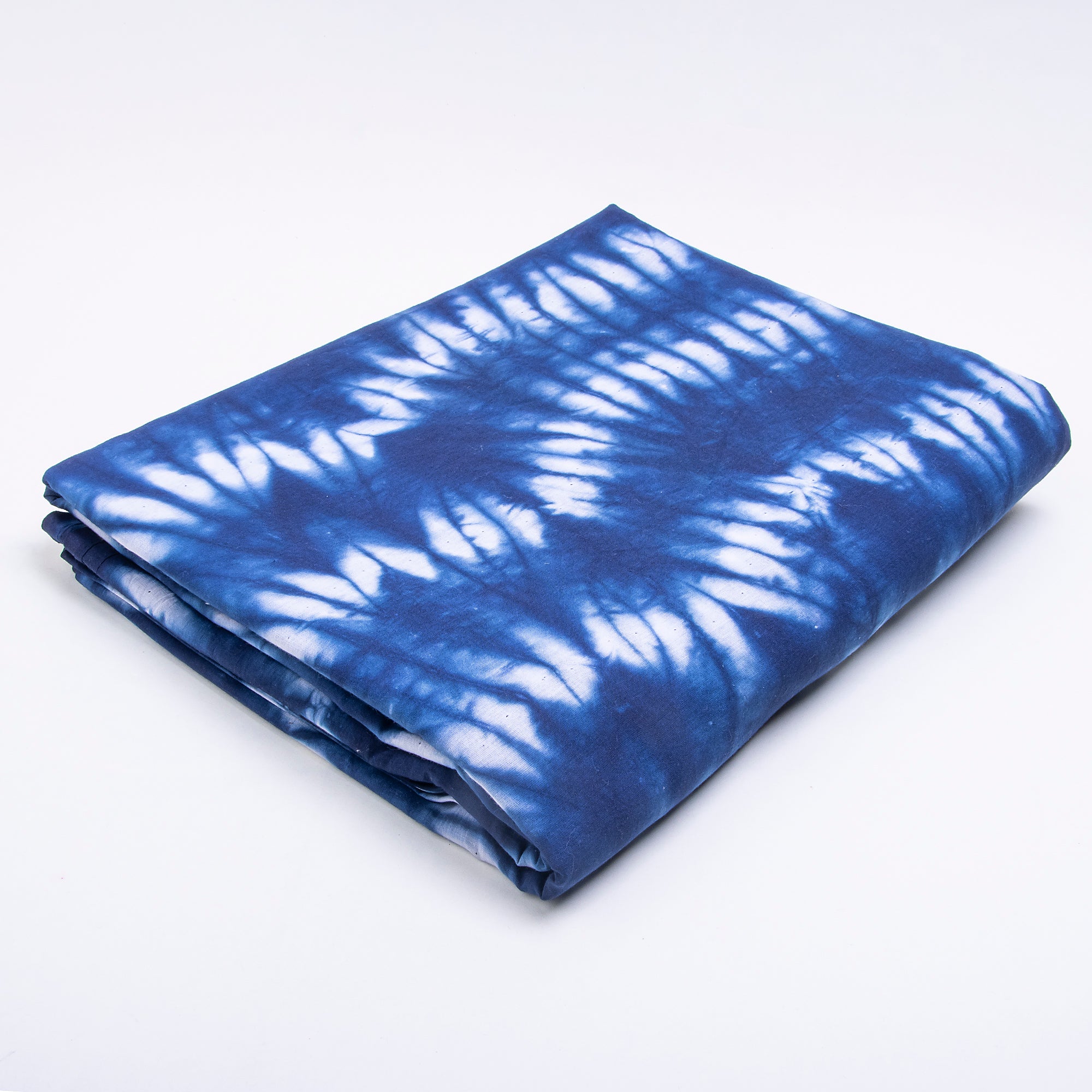 Blue Pure Cotton Tie Dye Vegetable Dyed Fabrics Cloth - Image 4