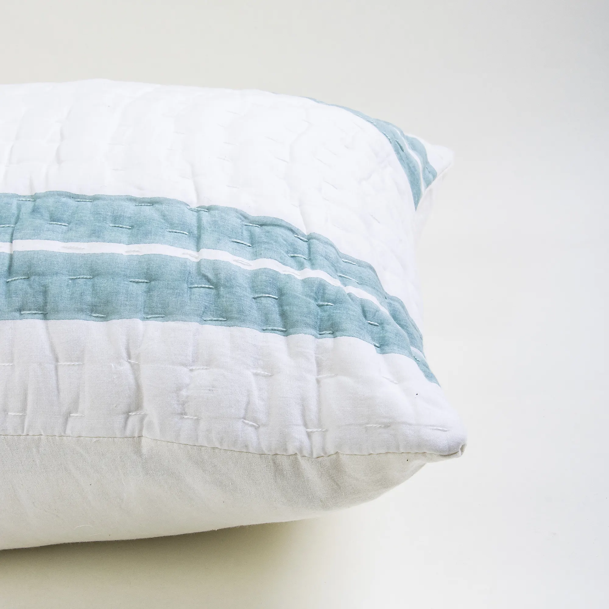 Pure Cotton Handmade Kantha Quilted Pillowcase - Image 3