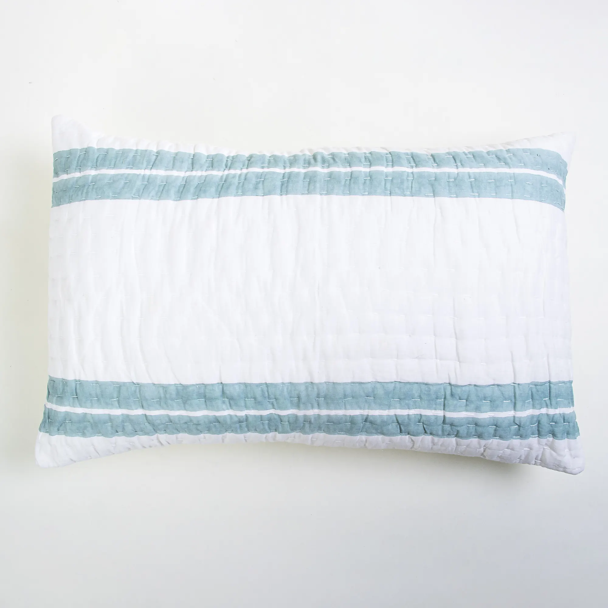 Pure Cotton Handmade Kantha Quilted Pillowcase - Image 4