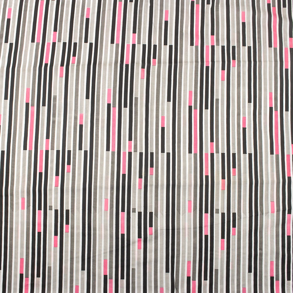 Striped Hand Block Print Fabric - Image 2