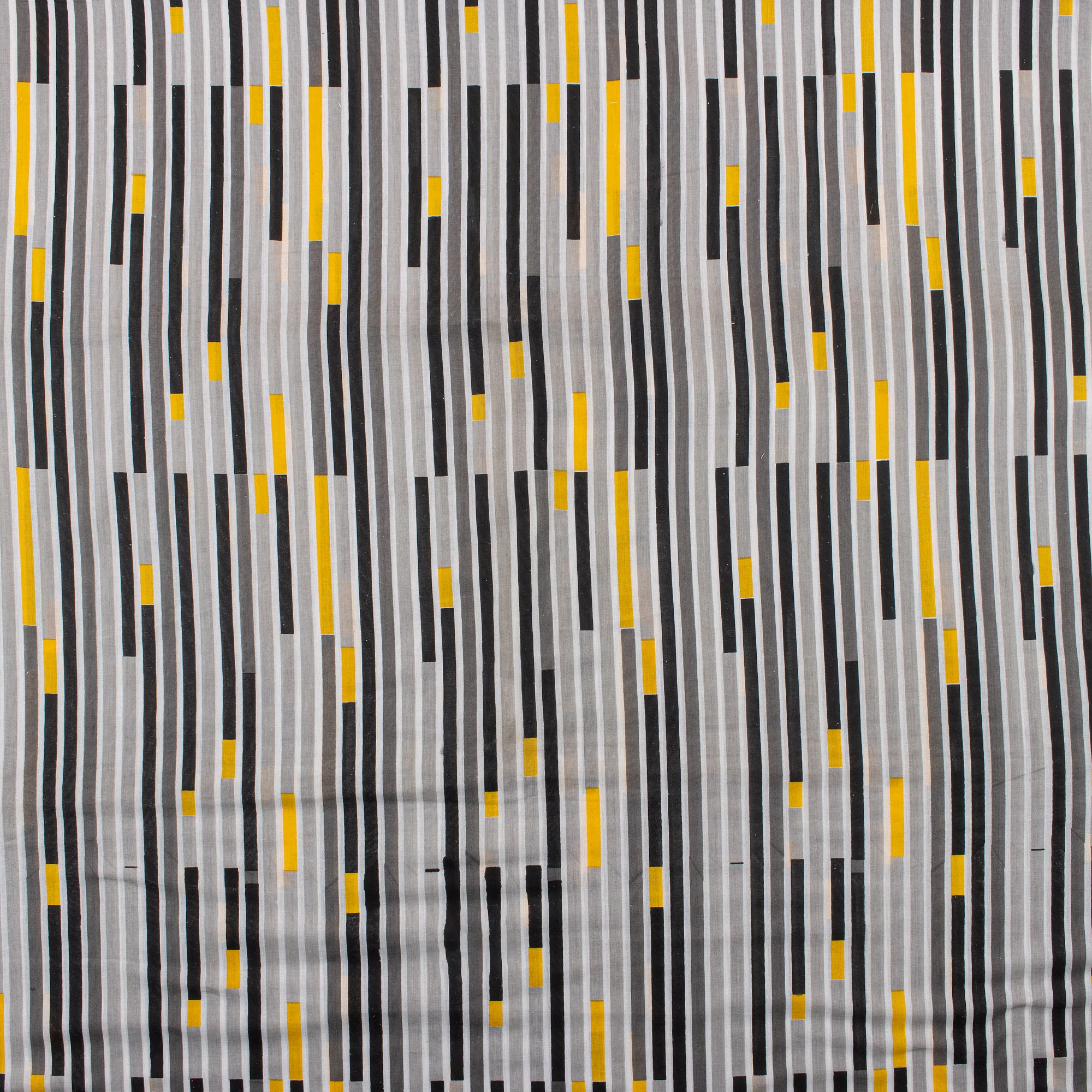 Striped Hand Printed Organic Cotton Fabric - Image 4