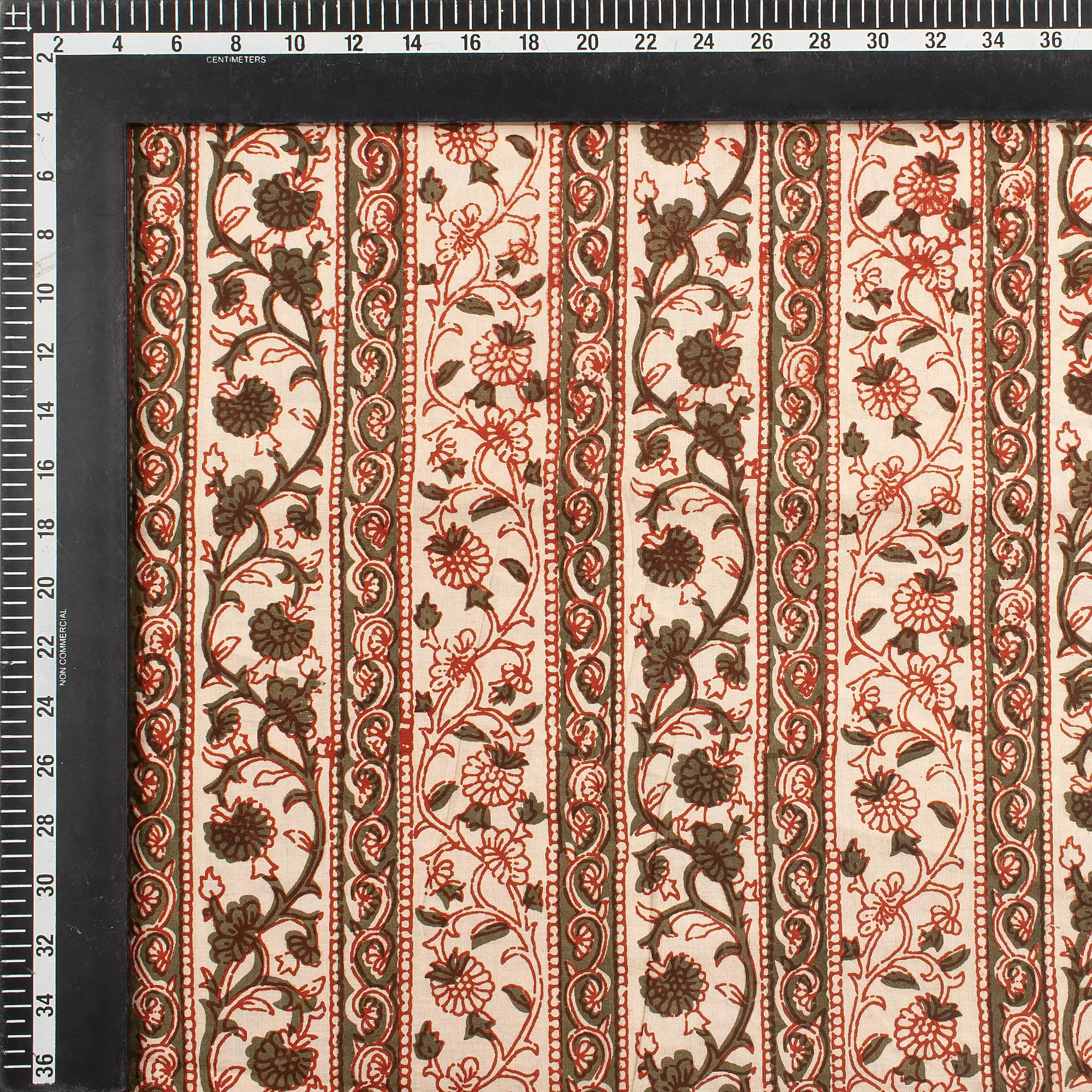 Bagru Printed Floral Fabric by the Yard - Image 2