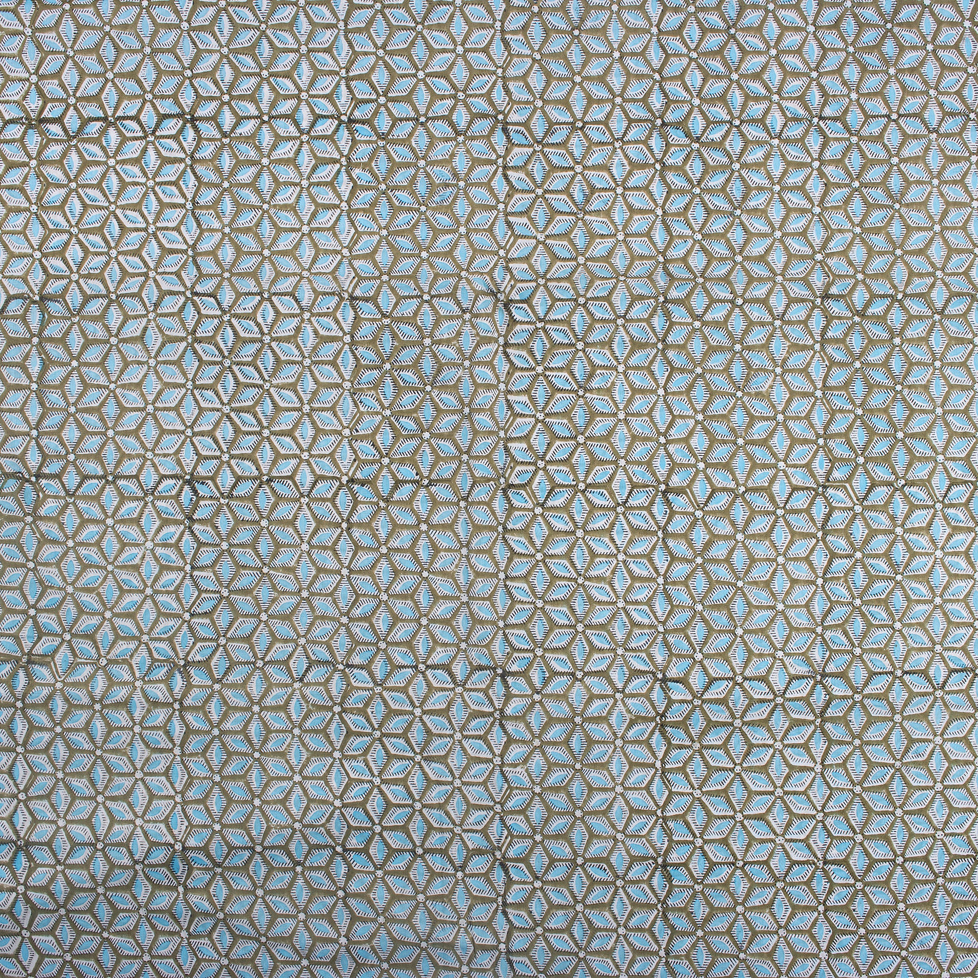 Stylish Floral Hand Block Print Fabric - Image 2