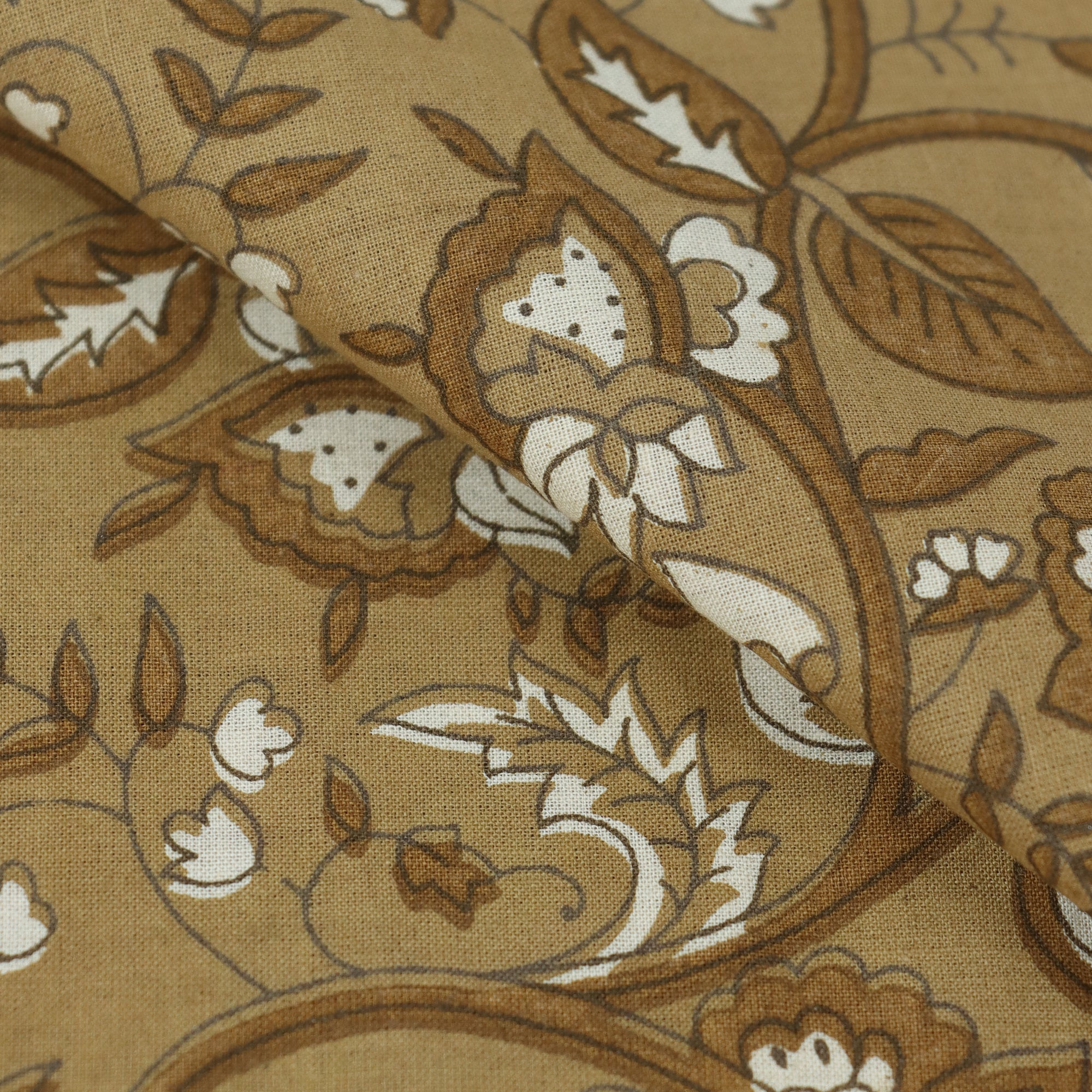 Stylish Hand Block Printed Dabu Fabric - Image 2