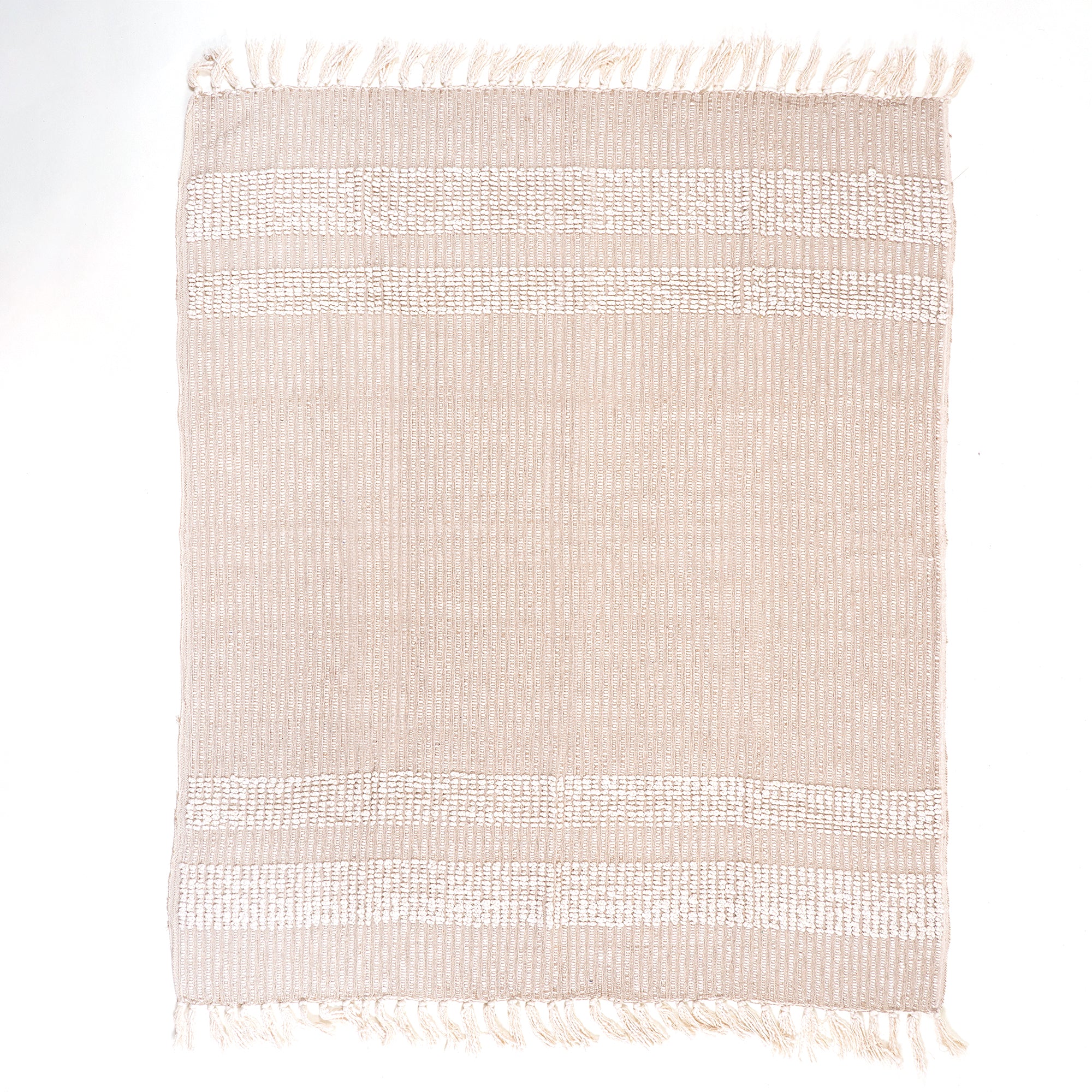 Stylish Hand Woven Cotton Reversible Throw Blanket - Image 3