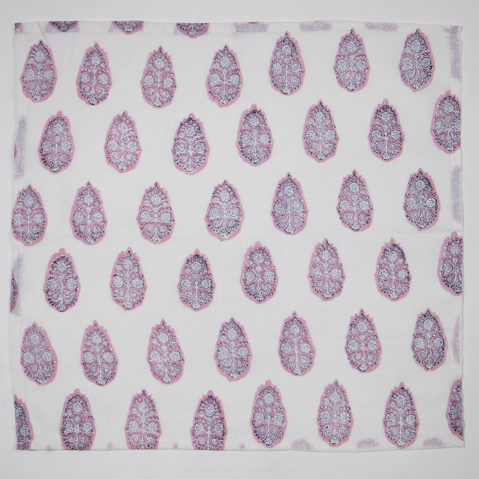 Stylish Boota Hand Printed Cotton Table Napkins - Image 6