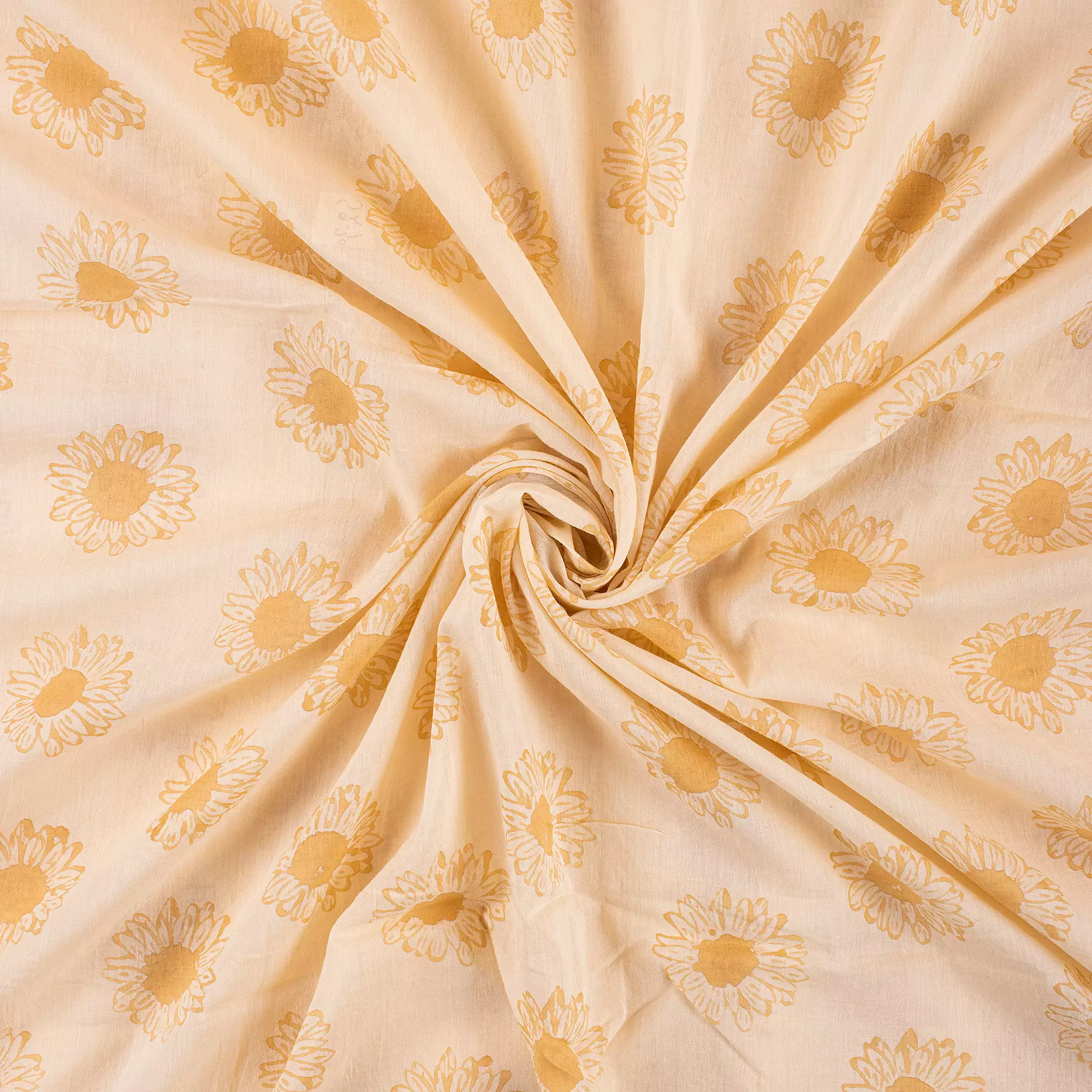 Cotton Hand Block Printed Fabric - Image 4