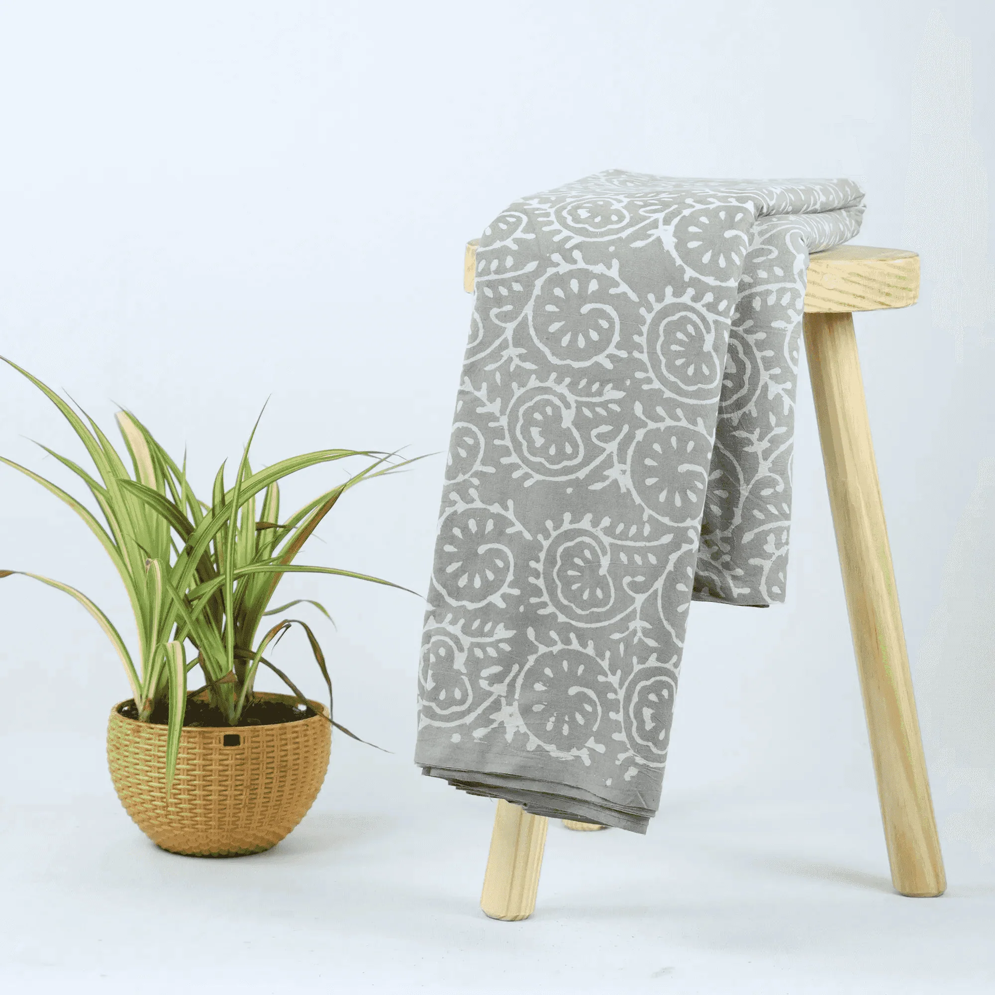 Stylish Hand Printed Pure Cotton Kashish Textile Fabric Cloth - Image 2