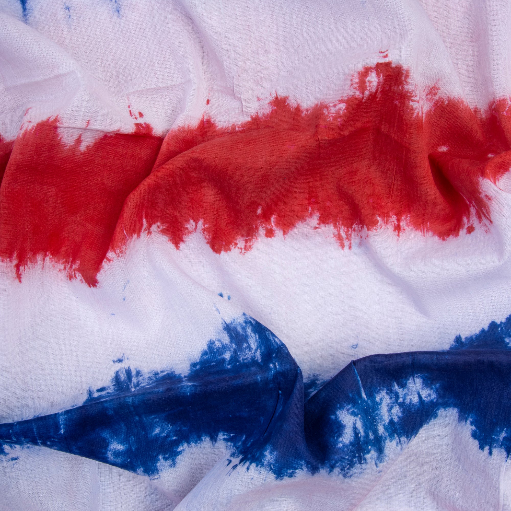 Hand Dyed Multicolor Indian Tie Dye Cotton Voile  Fabrics - Image 2