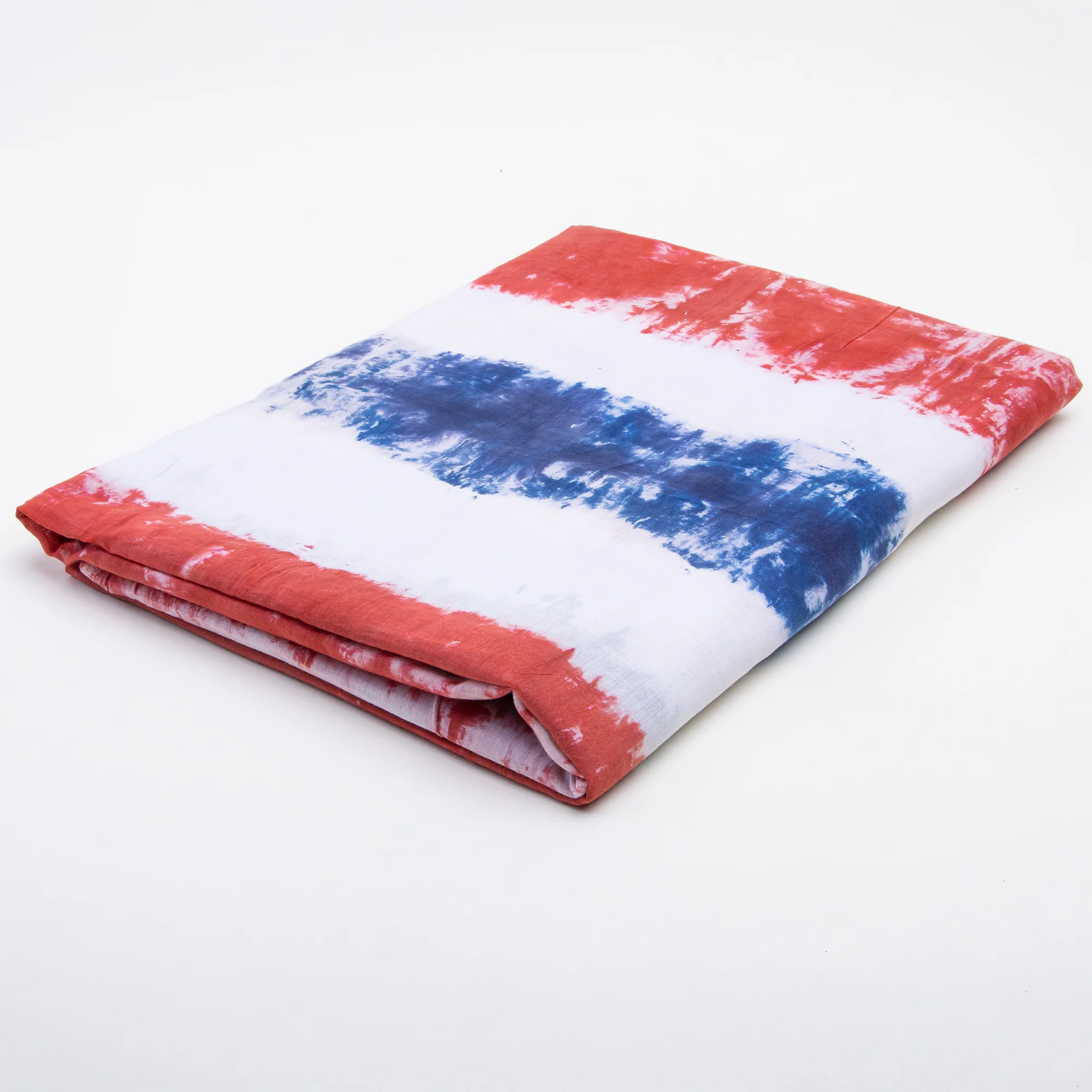 Hand Dyed Multicolor Indian Tie Dye Cotton Voile  Fabrics - Image 4