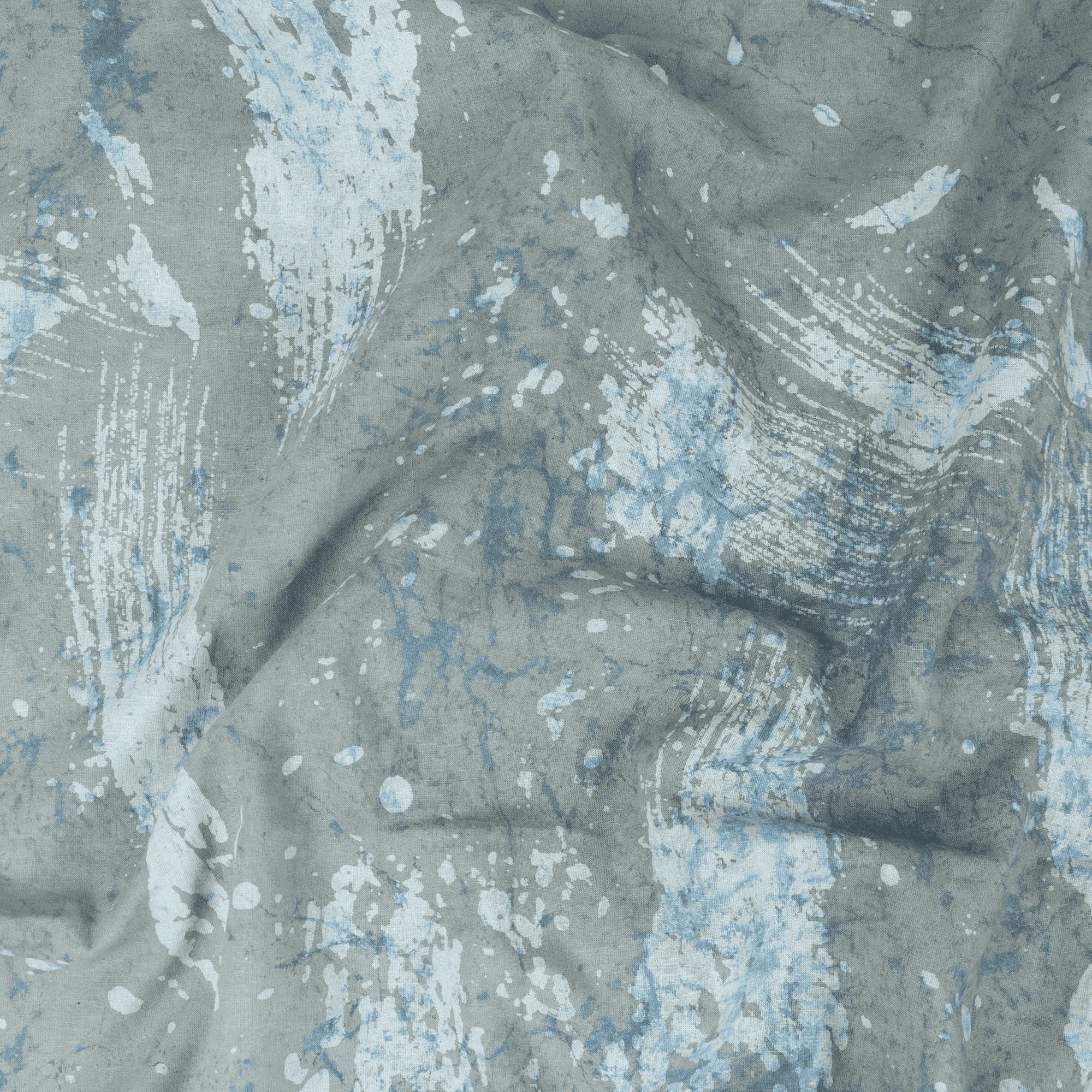 Gray Natural Hand Dyed Pure Cotton Kashish Fabric for Napkin - Image 4