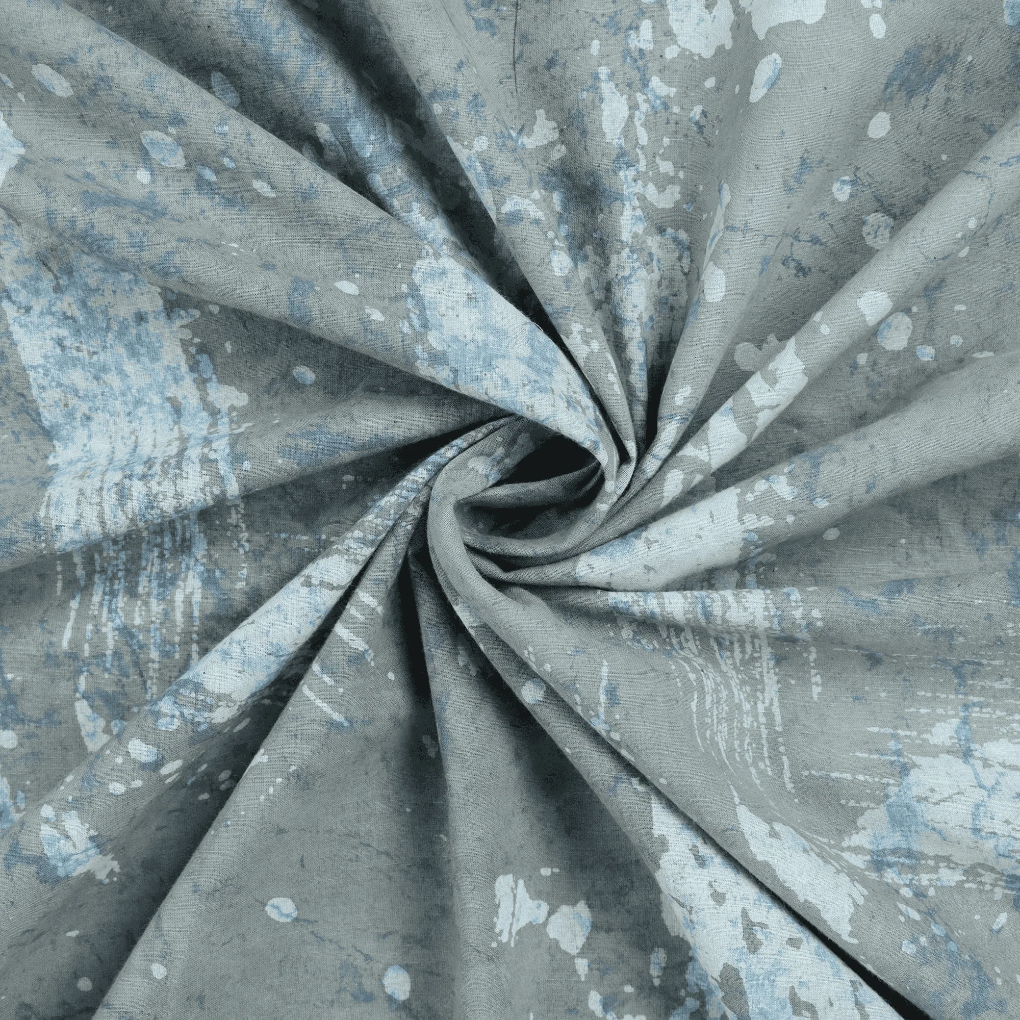 Gray Natural Hand Dyed Pure Cotton Kashish Fabric for Napkin - Image 5