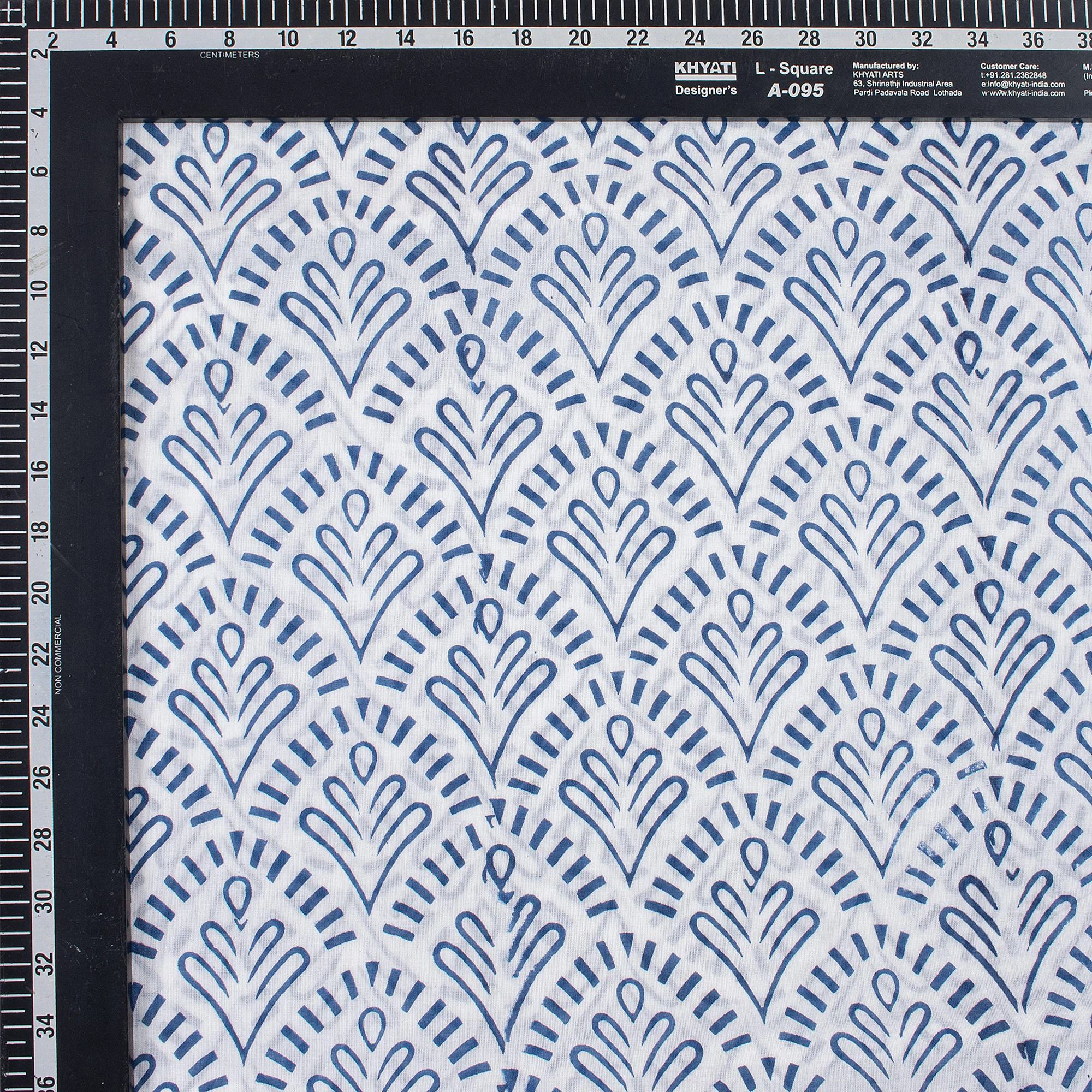 Hand Block Printed Cotton Fabric - Image 3