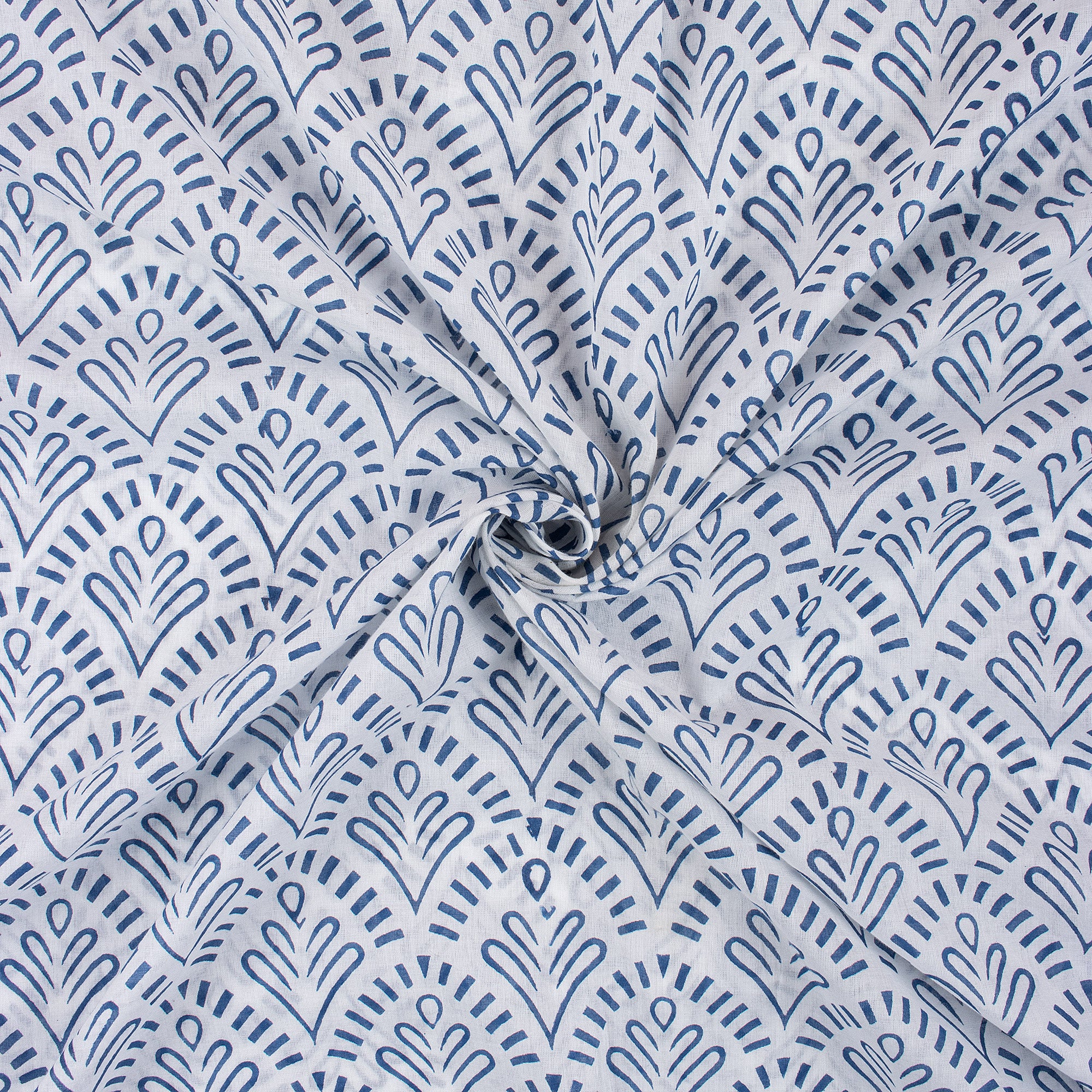 Hand Block Printed Cotton Fabric - Image 5