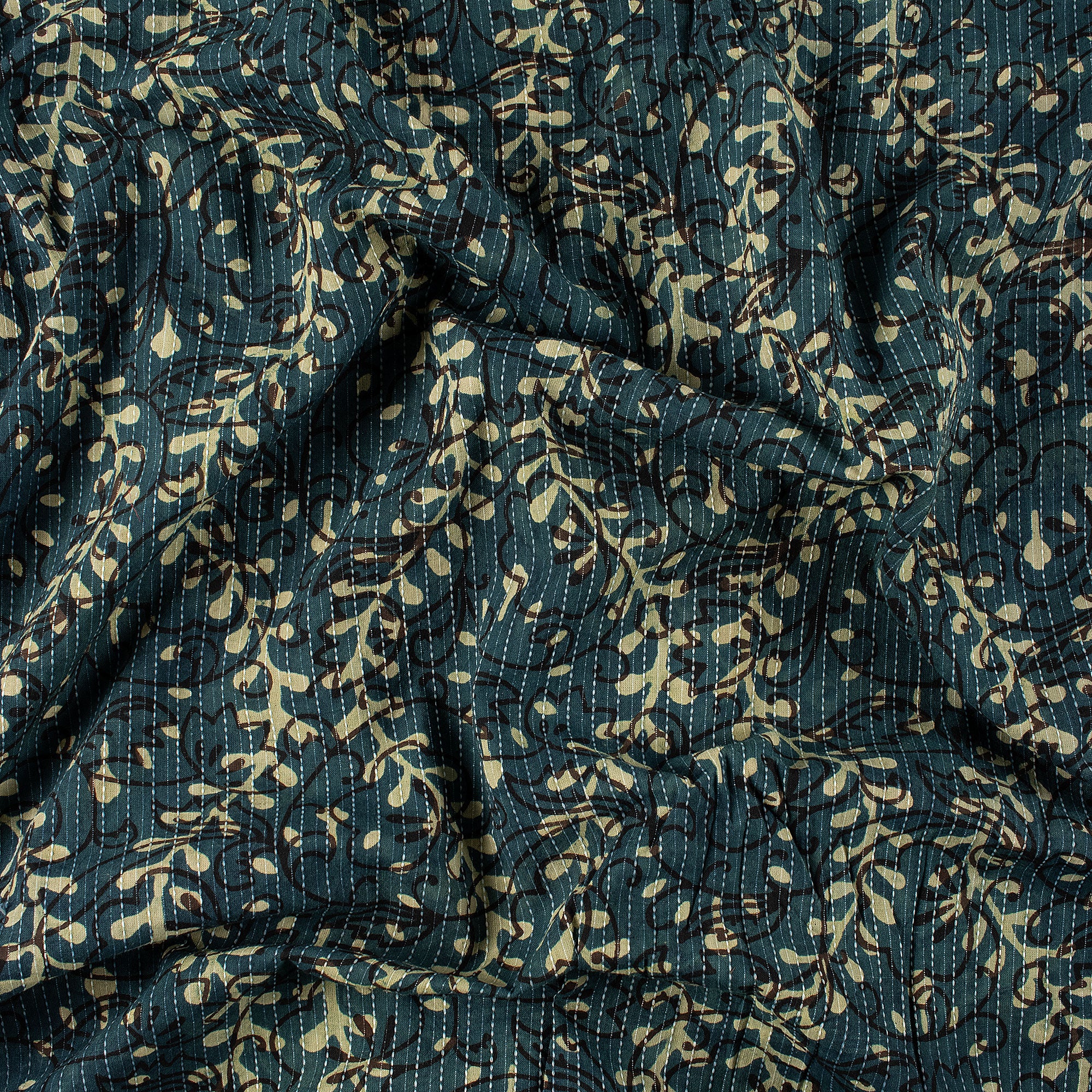 Dabu Hand Block Printed Cotton Fabric Yard - Image 5