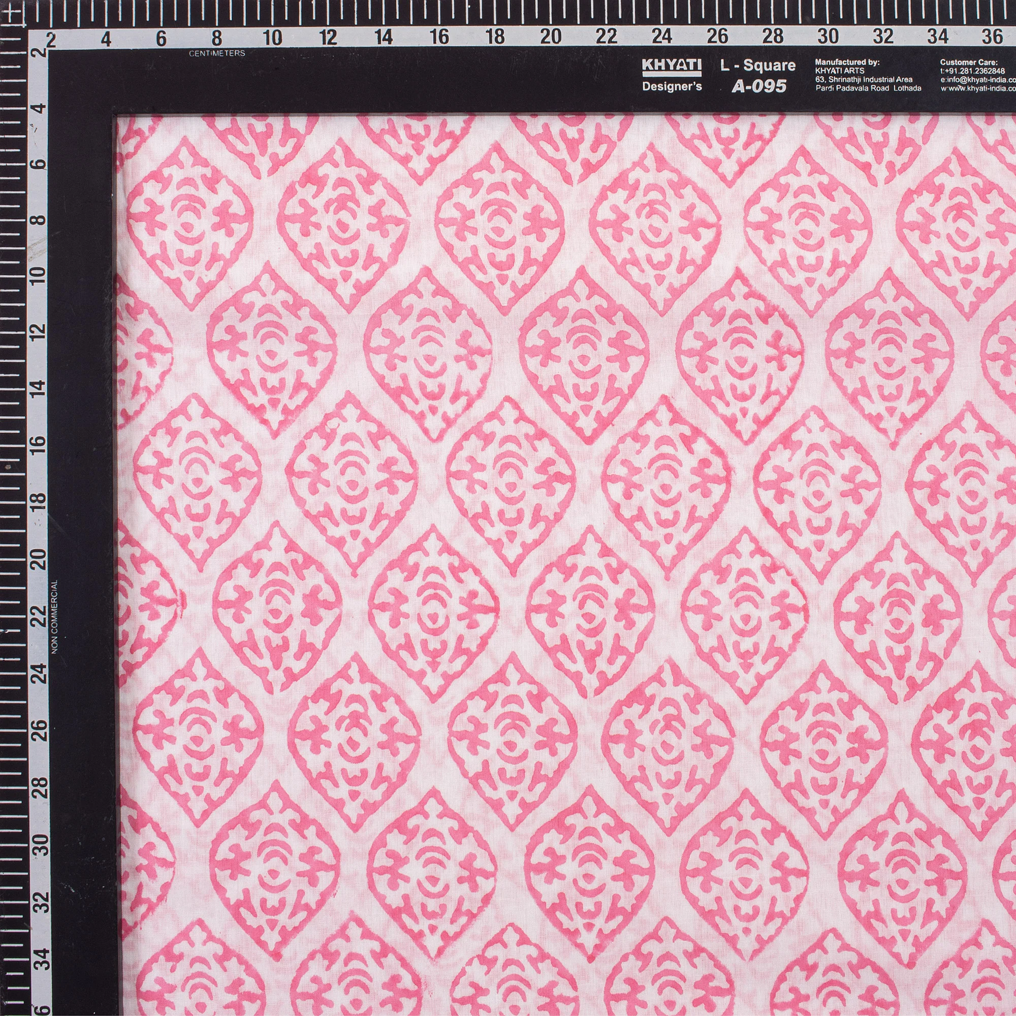 Trendy Hand Block Printed Cotton Fabric - Image 3