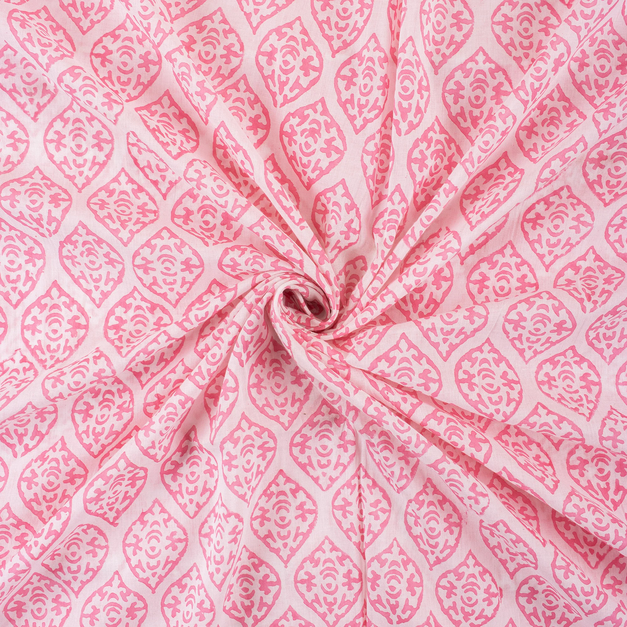 Trendy Hand Block Printed Cotton Fabric - Image 5