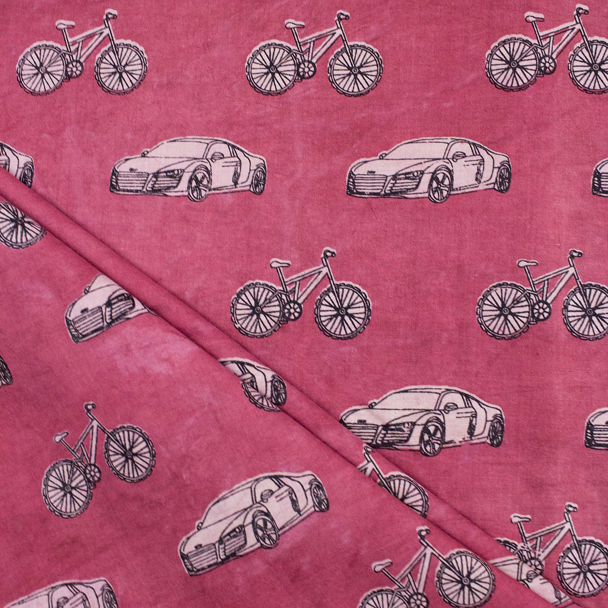 Soft Cotton Dabu Hand Block Print Fabric
