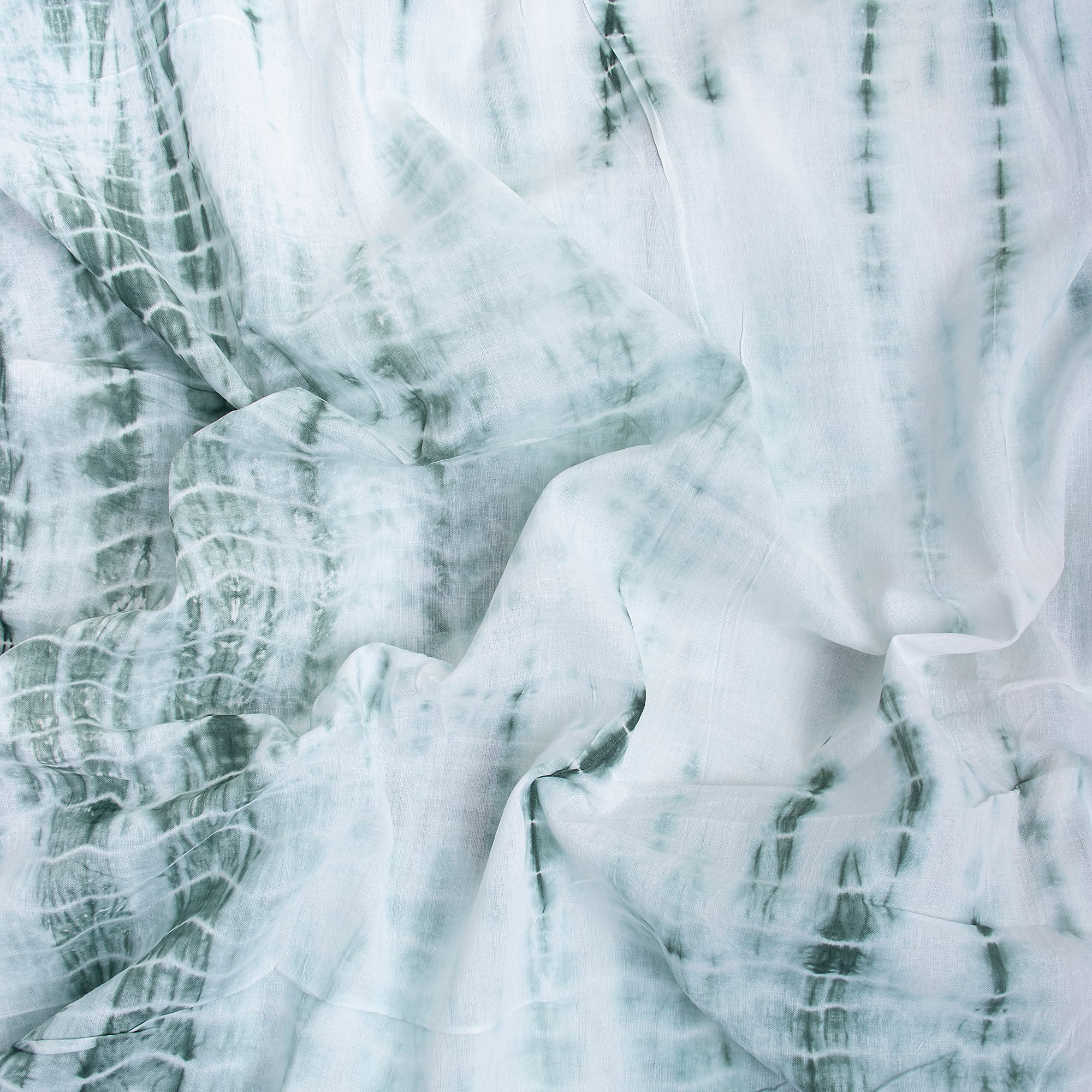 Indian Handmade Blue Shibori Tie Dye Cotton Soft Running Fabrics - Image 2
