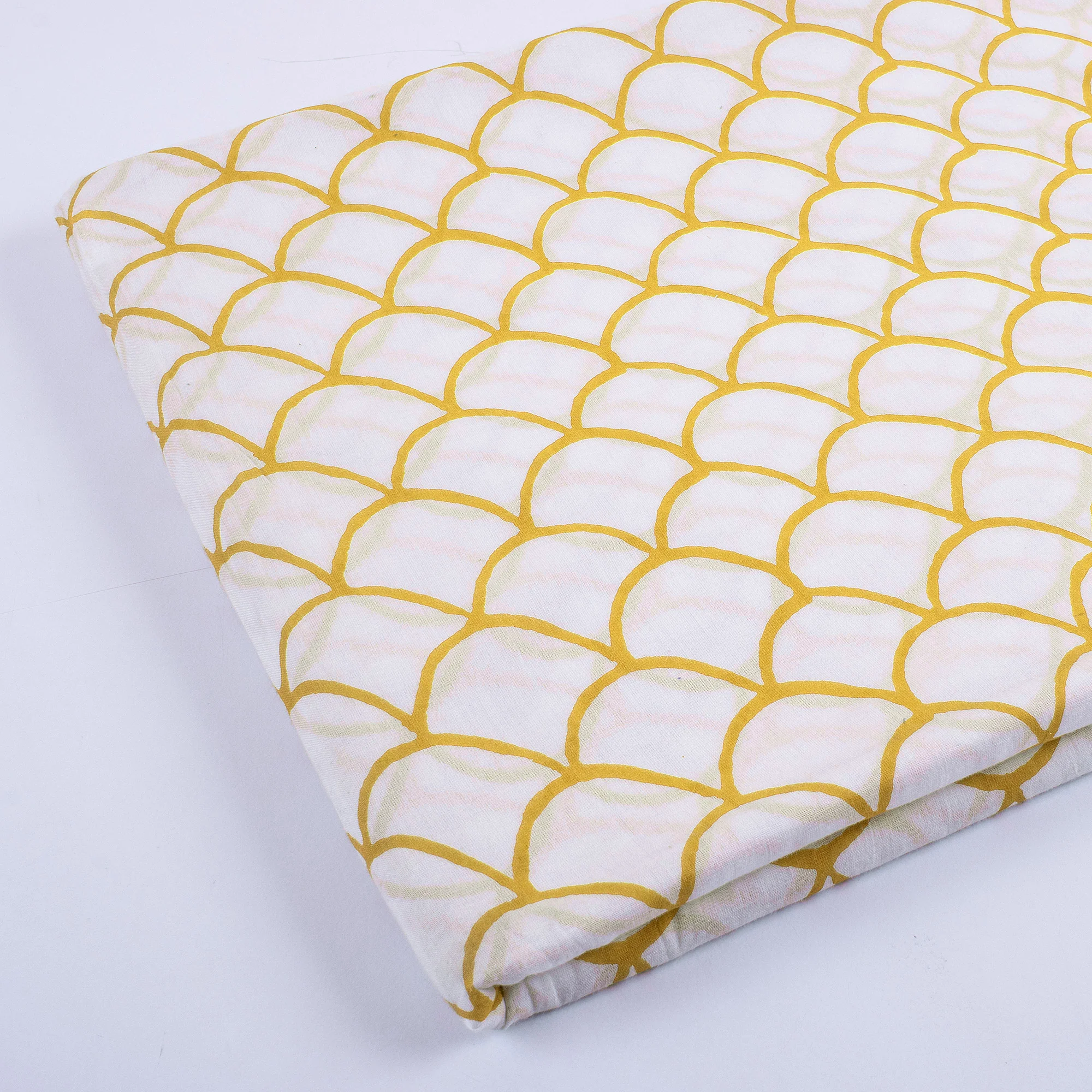 Block Printed Indian Pure Cotton Fabric Material - Image 5