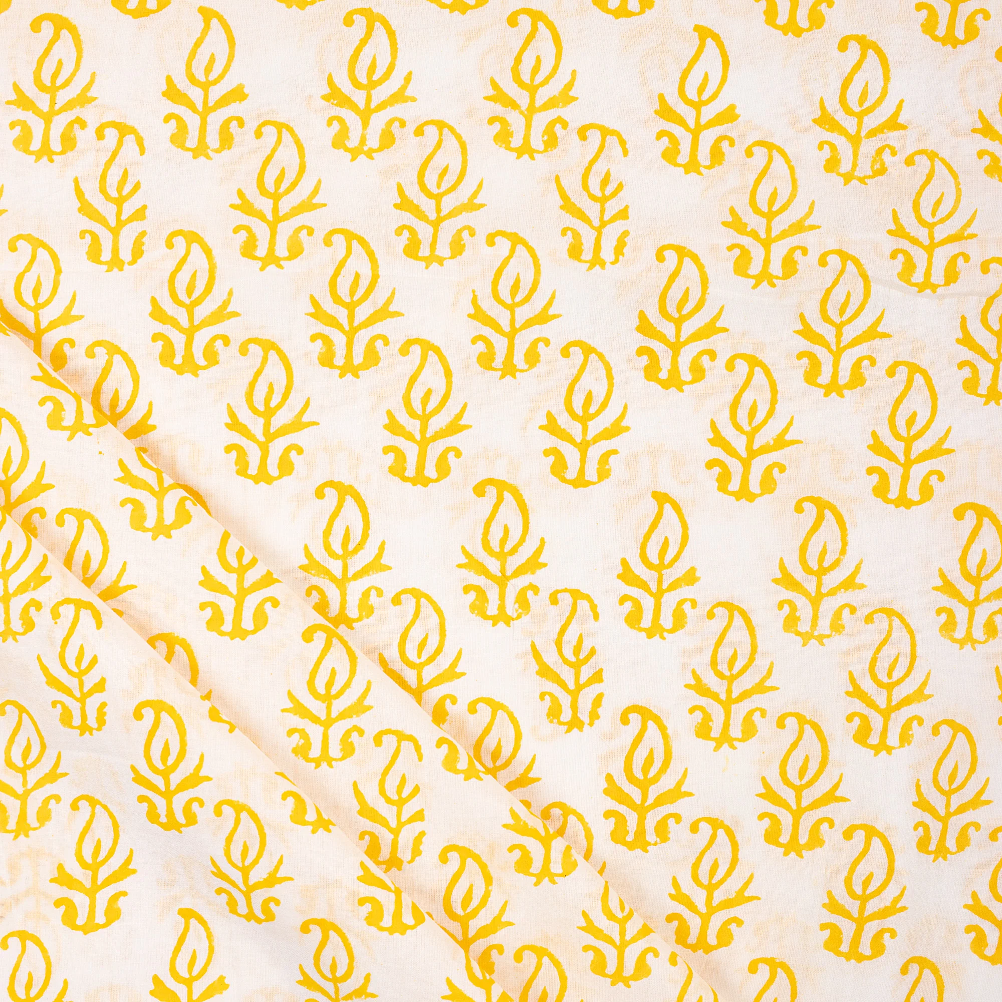 Booti Hand Block Pure Cotton Indian Fabric