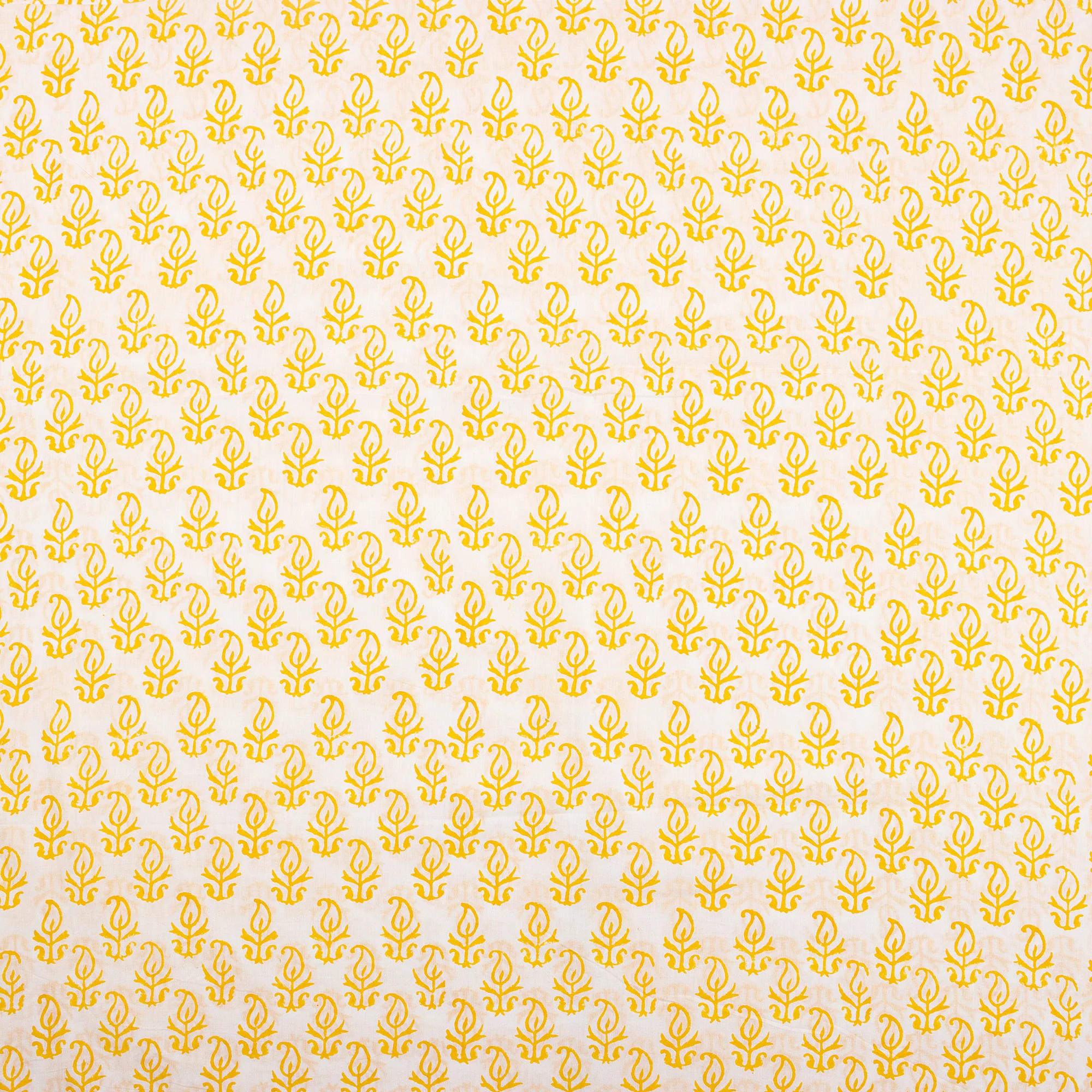 Booti Hand Block Pure Cotton Indian Fabric - Image 2