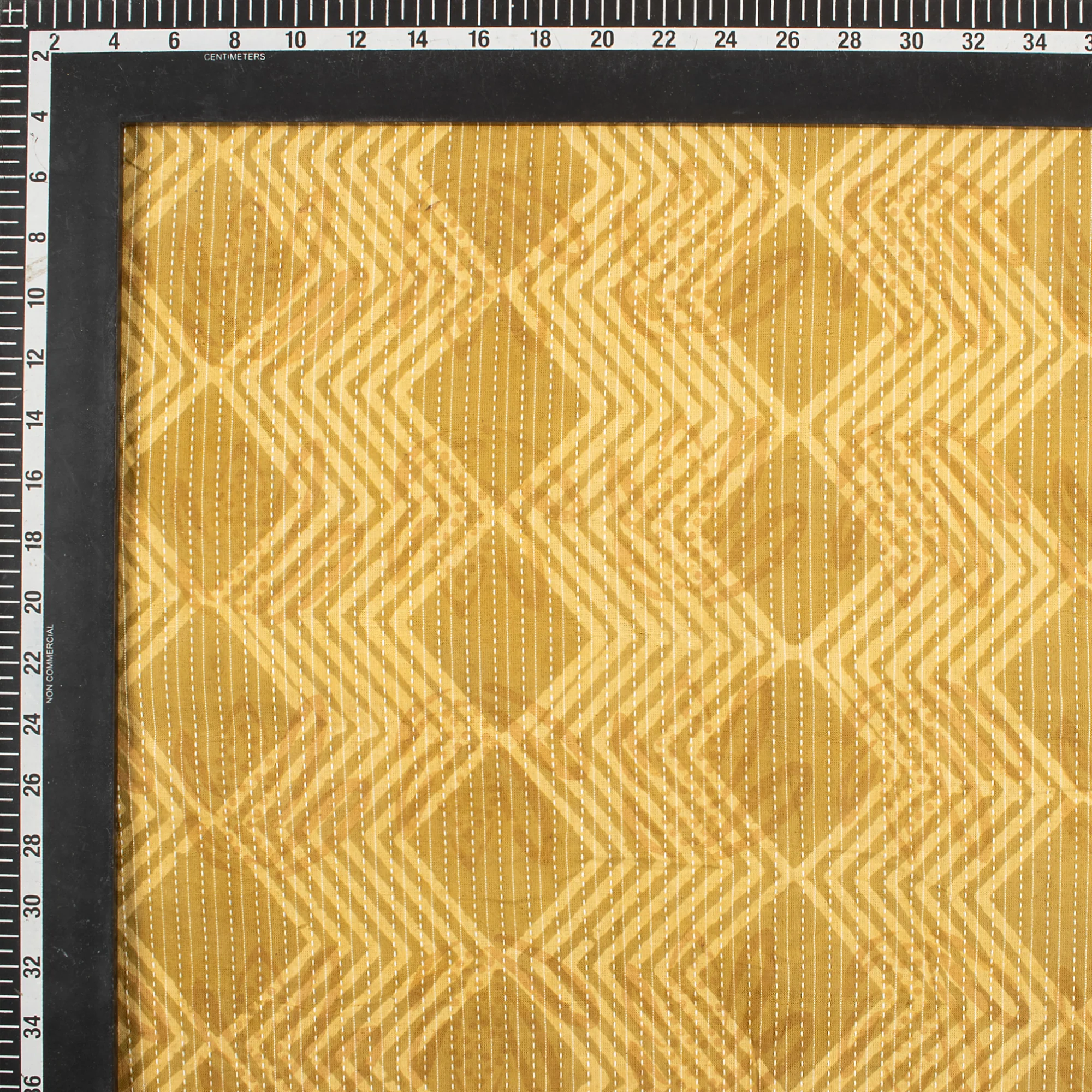 Indian  Print Cotton Kantha Running Fabric - Image 4