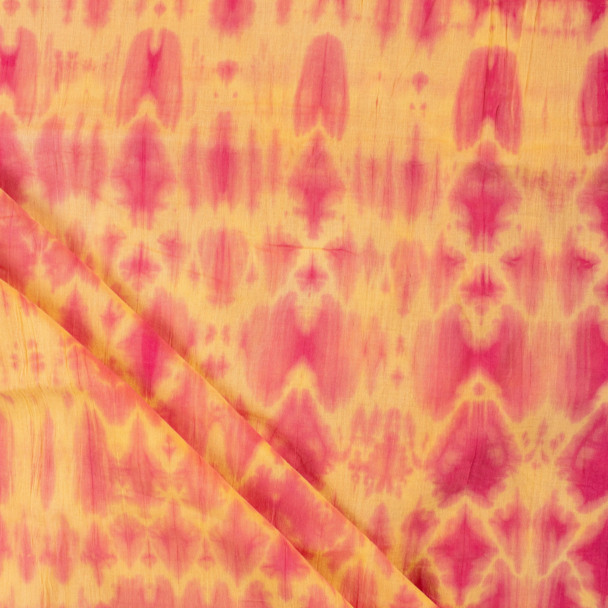 Organic Cotton Hand Dyed Shibori Fabric