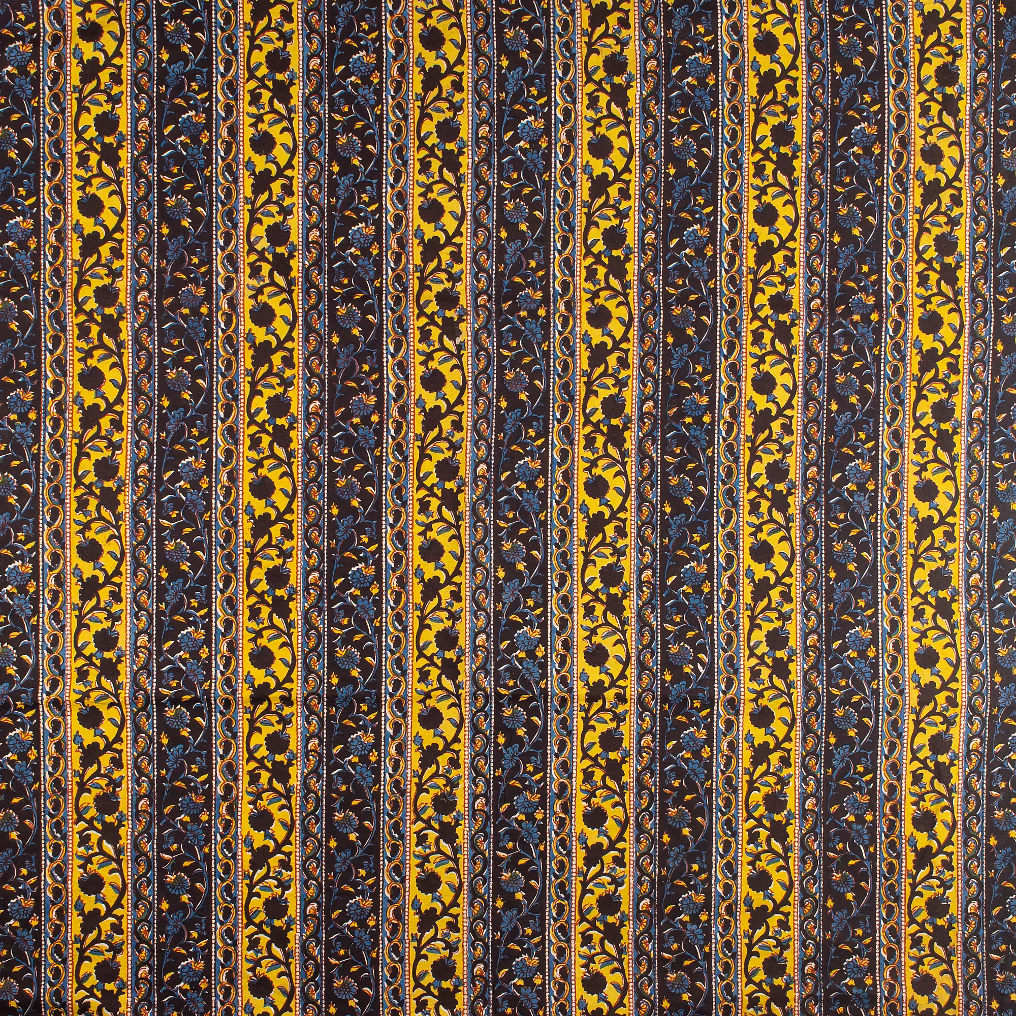 Stripe Bagru Hand Block Printed Fabric - Image 5