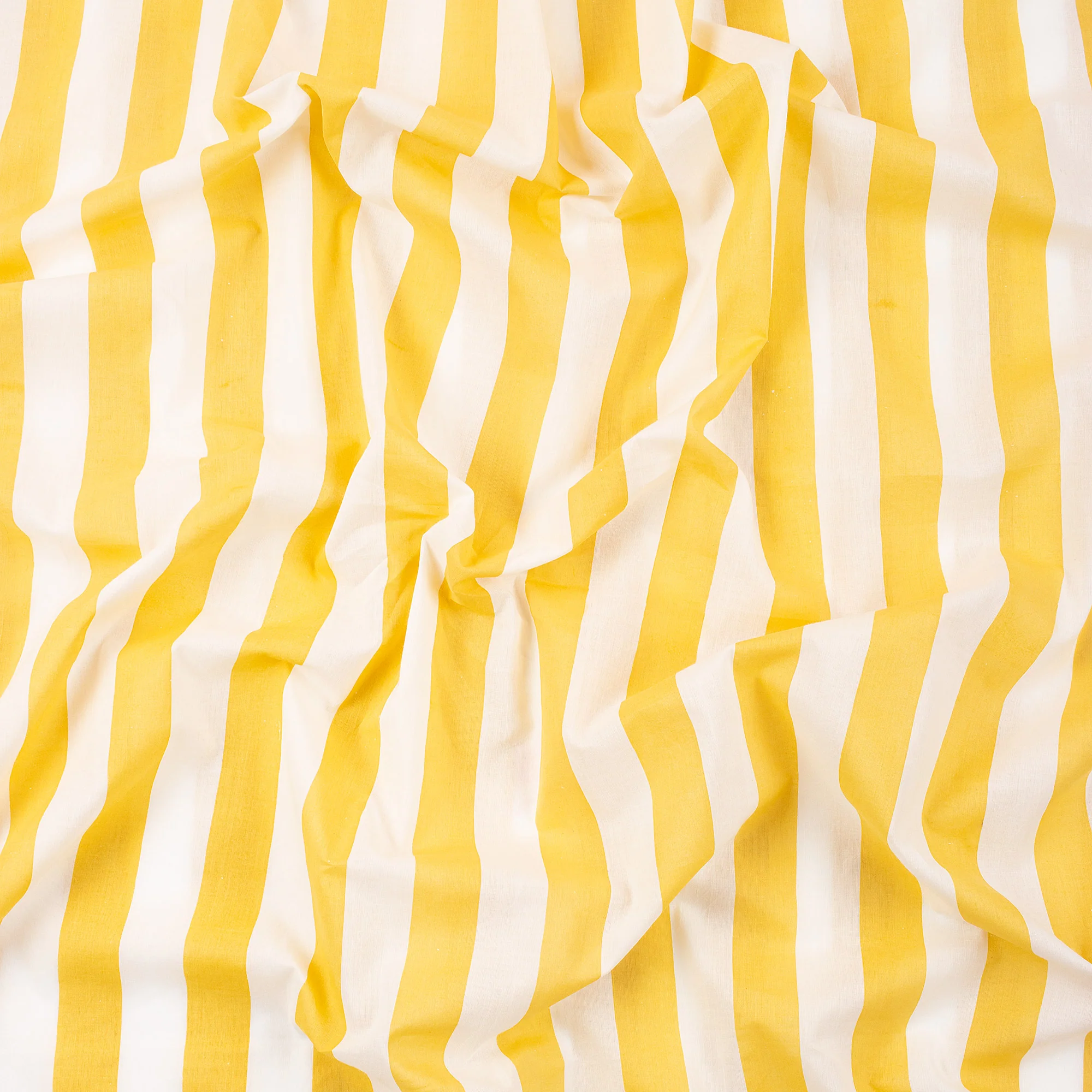 Striped Hand Block Cotton Running Fabric - Image 3