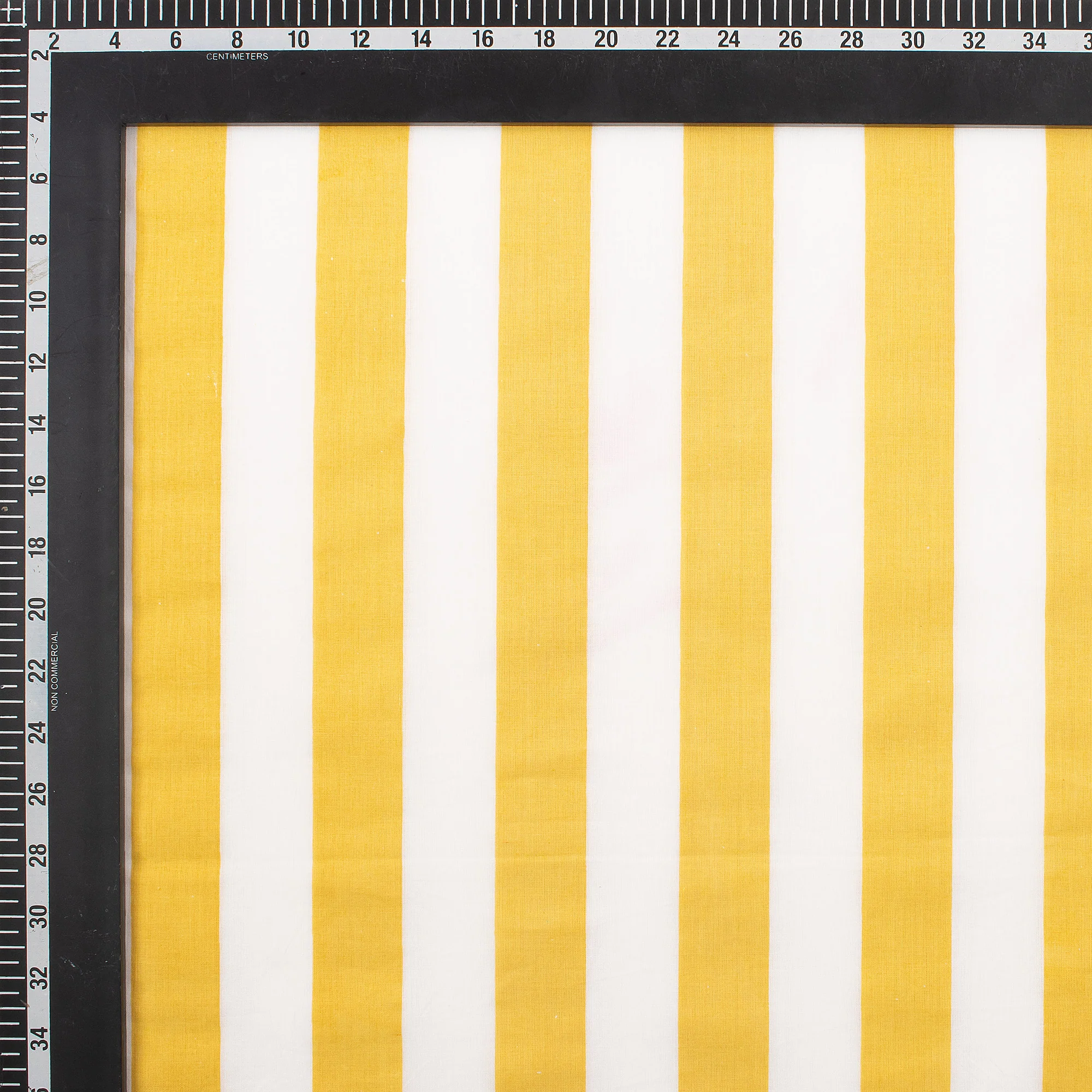 Striped Hand Block Cotton Running Fabric - Image 5