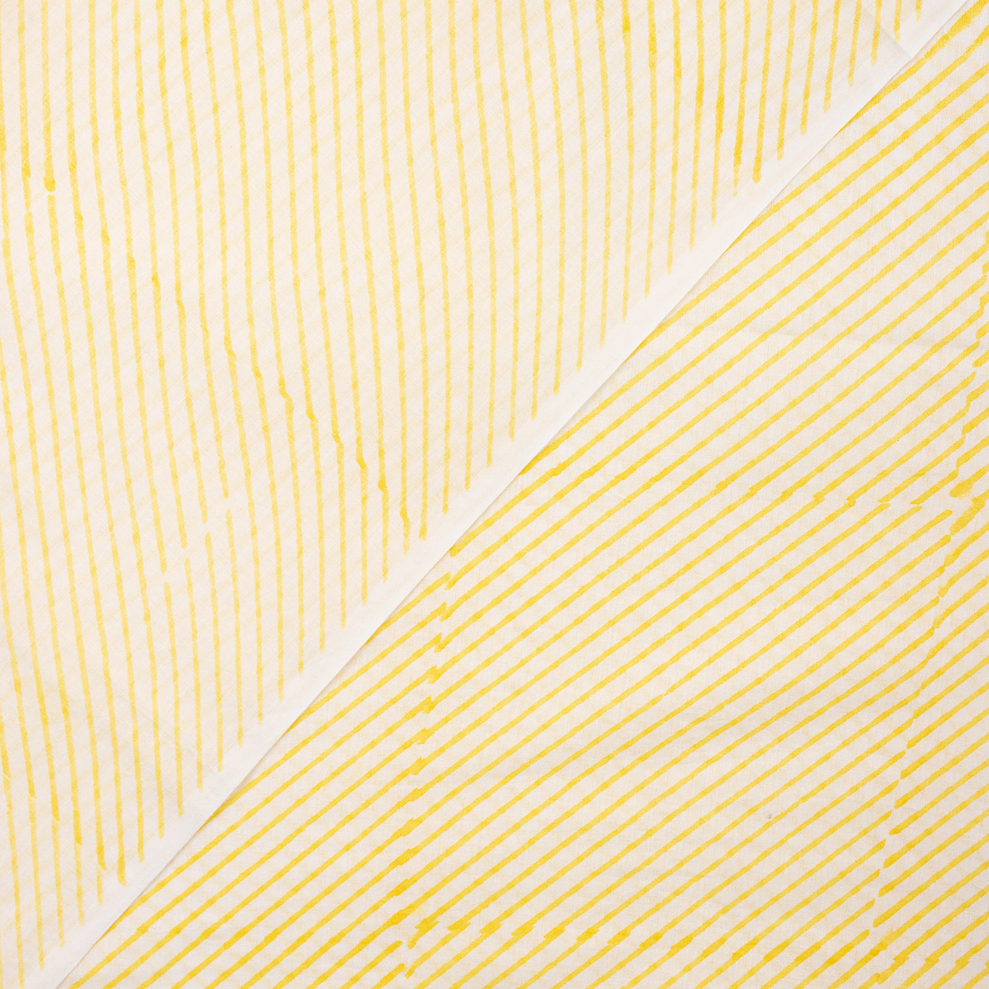 Striped Hand Blocked Pure Cotton Material Fabric - Image 3