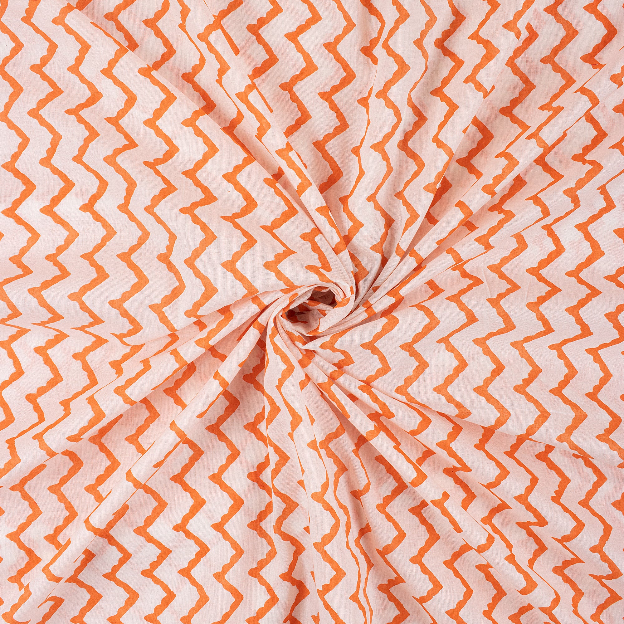 Hand Block Printed Cotton Fabric - Image 2