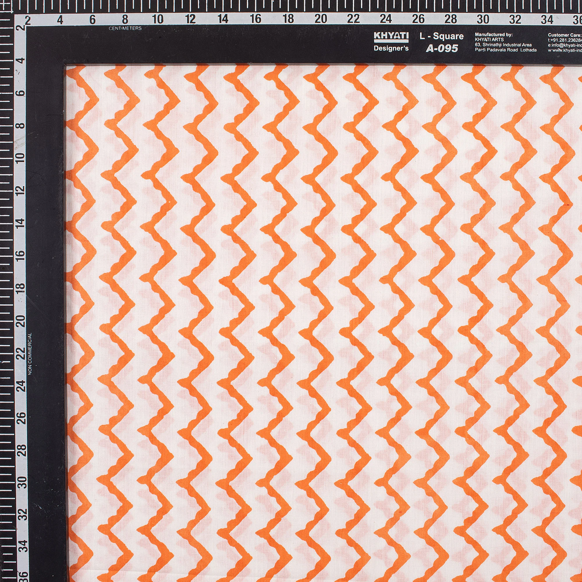 Hand Block Printed Cotton Fabric - Image 3