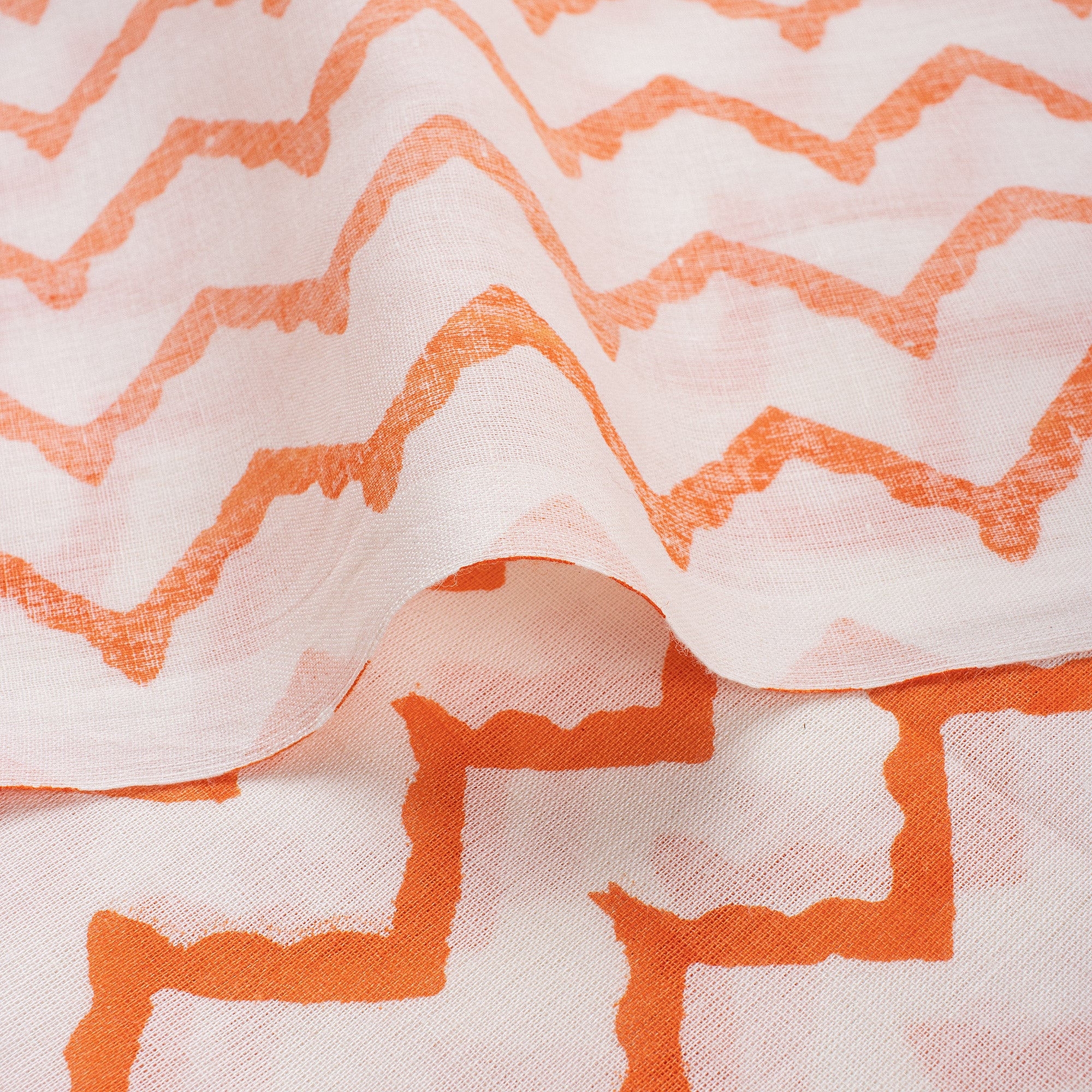 Hand Block Printed Cotton Fabric - Image 4